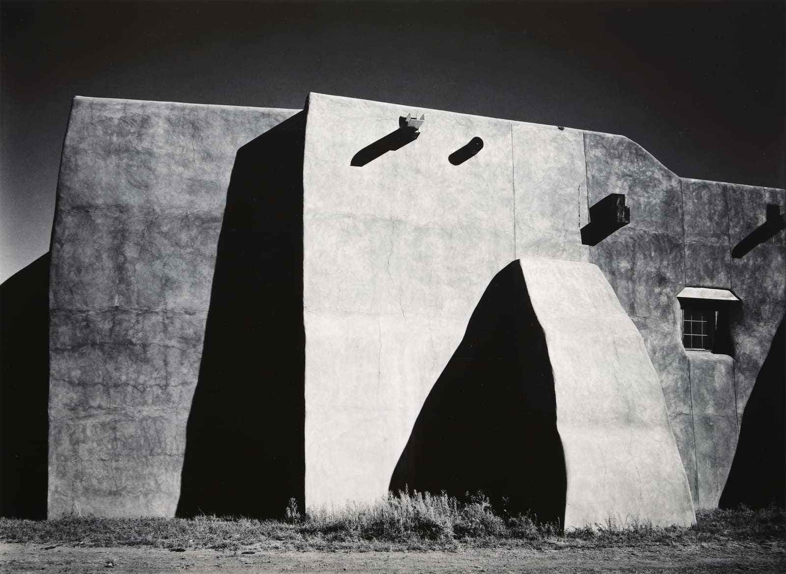 Morley Baer, Mission Wall, San Ildefonso, NM, 1973