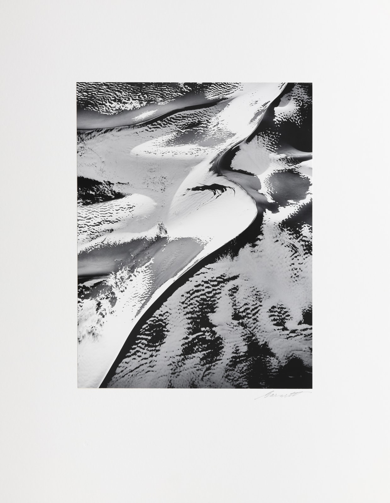 William Garnett, Sand Dunes with Snow No. 1, Colorado, 1983
