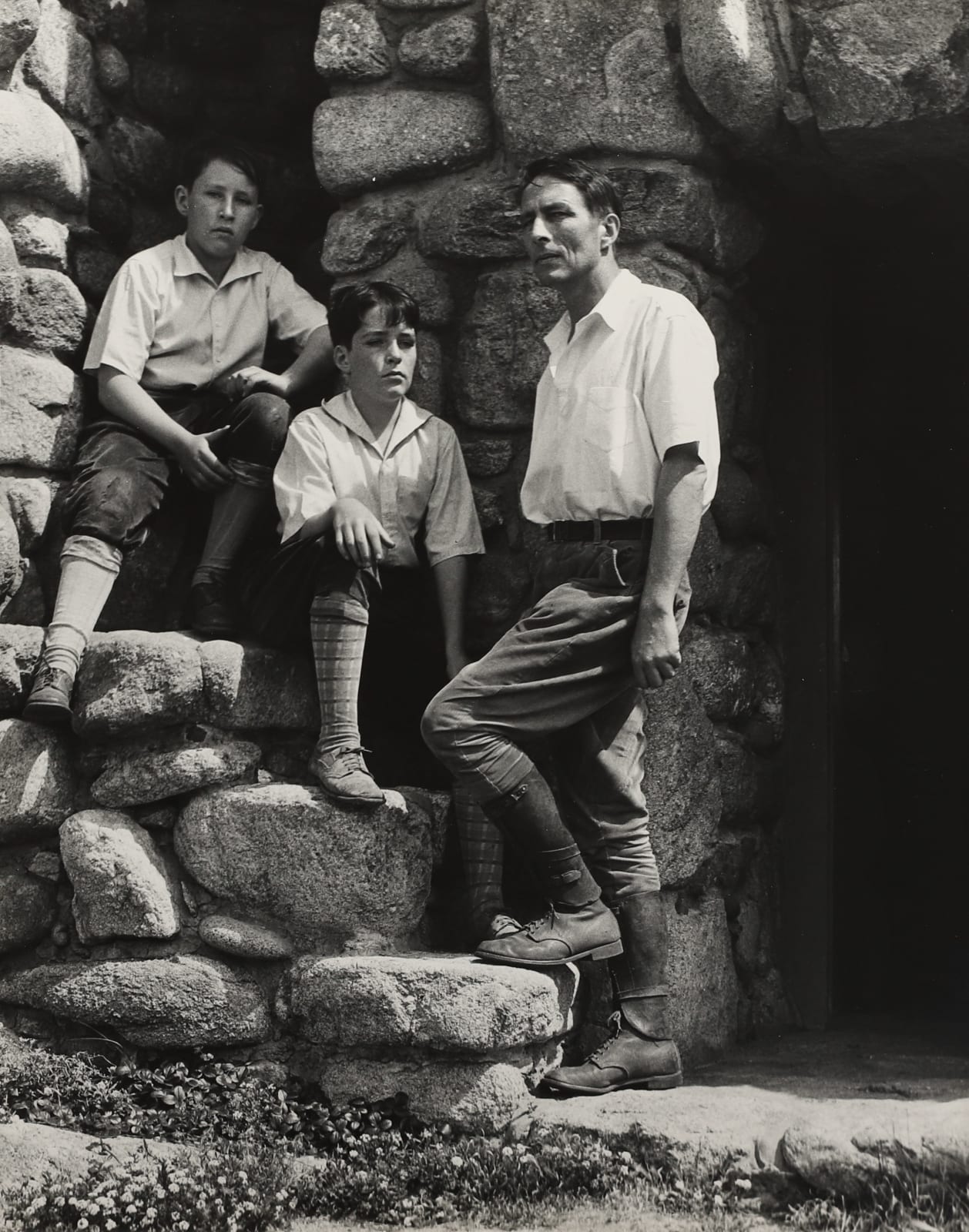 Edward Weston, Robinson Jeffers and Sons, Hawk Tower, 1929