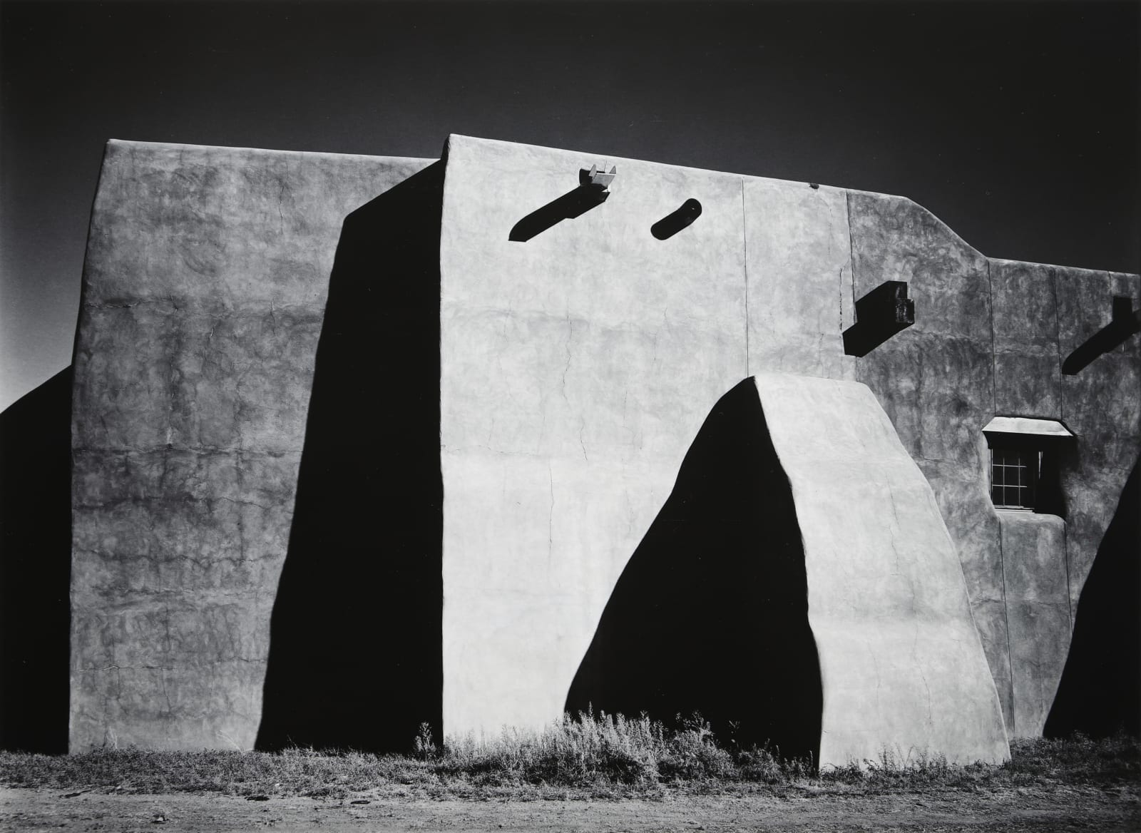 Morley Baer, Mission Wall, San Ildefonso, NM, 1973