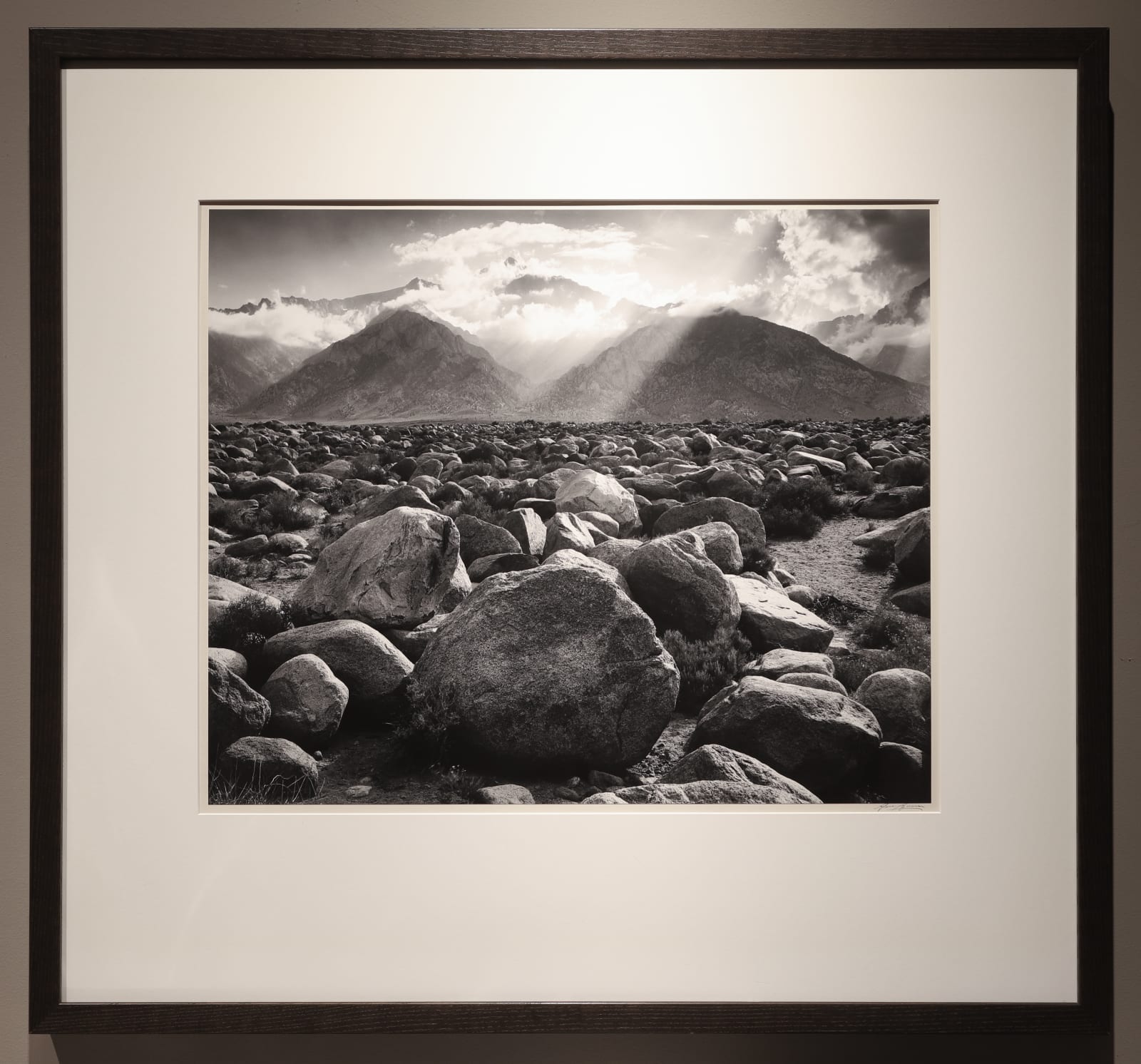 Ansel Adams, Mt Williamson, Sierra Nevada from Manzanar, CA, 1944
