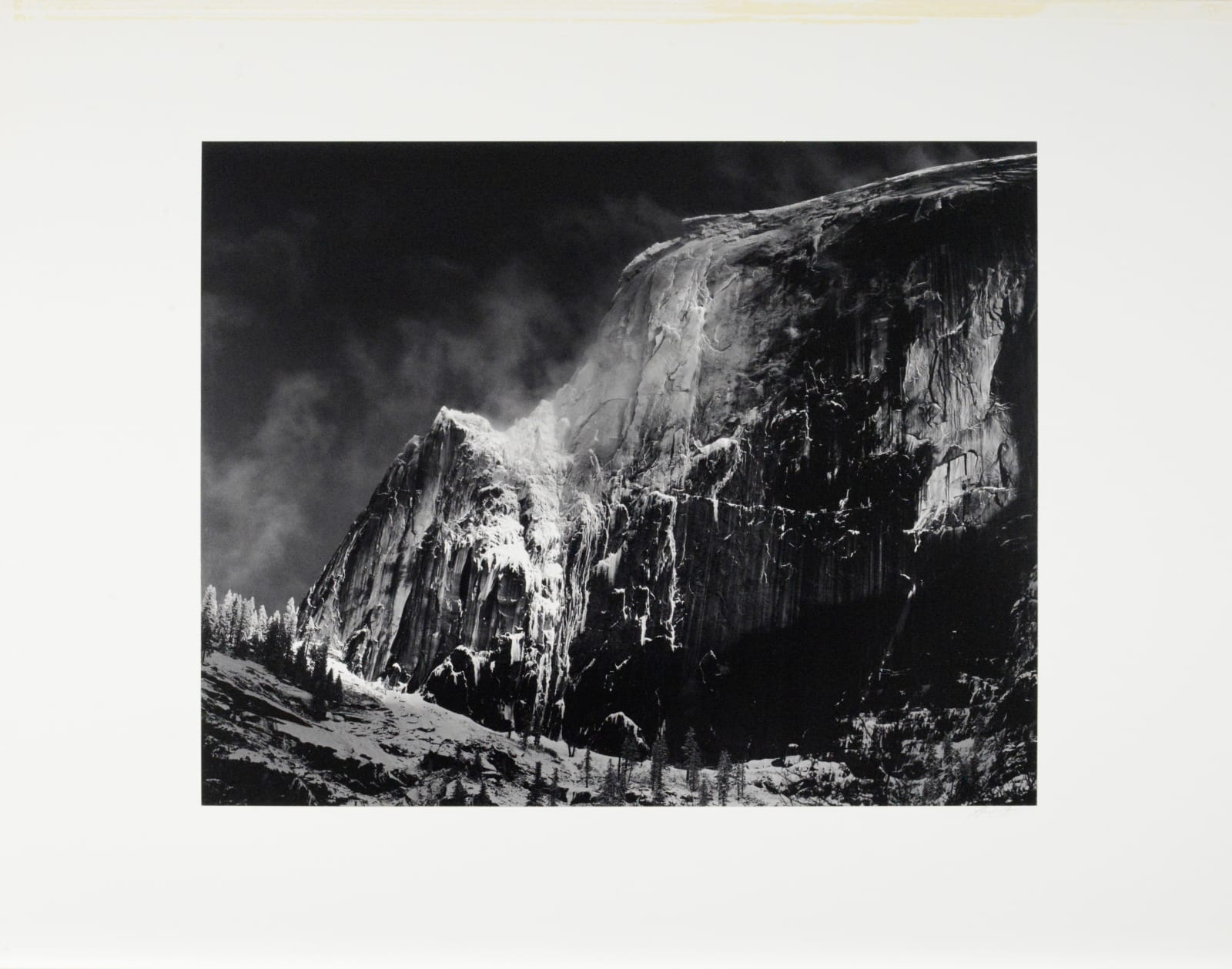 Ansel Adams, Half Dome, Blowing Snow, Yosemite, 1955
