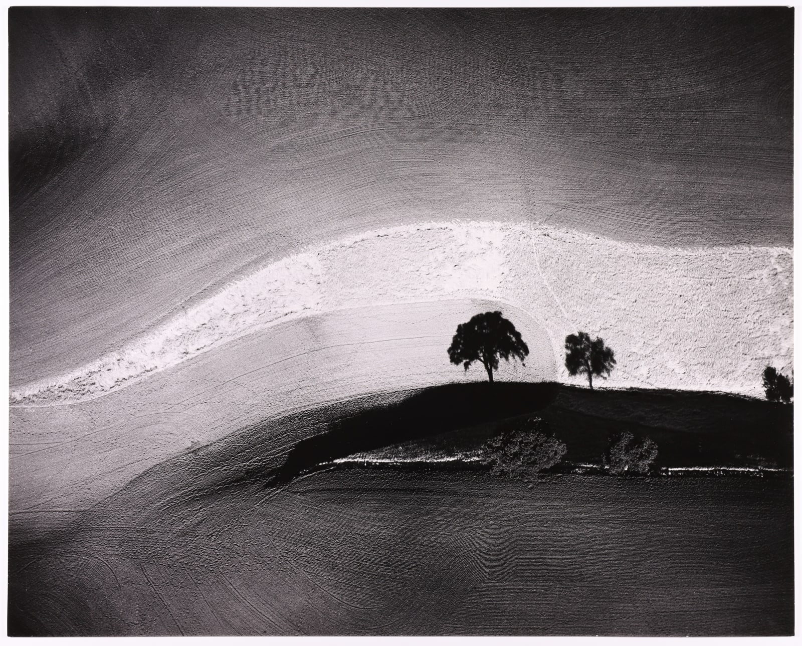 William Garnett, Two Trees on Hill with Shadows, Paso Robles, CA, 1974