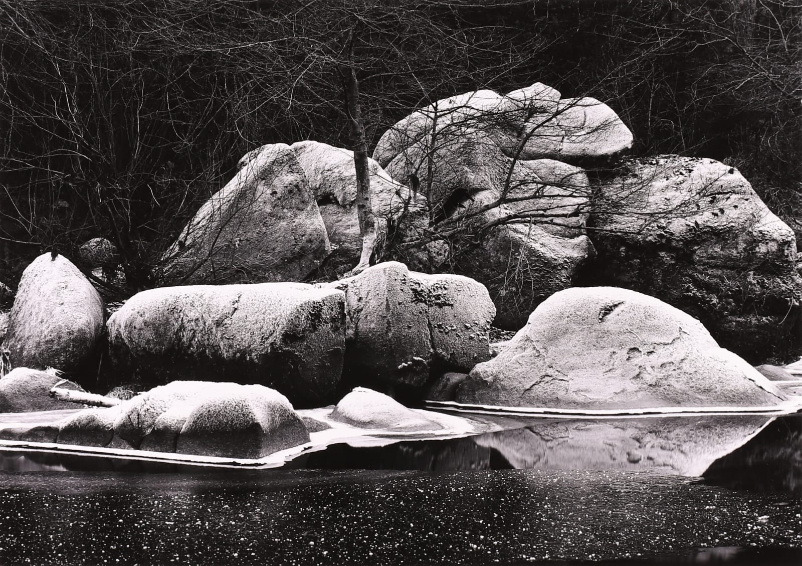 John Sexton, Frost Covered Boulders, Yosemite, 1980