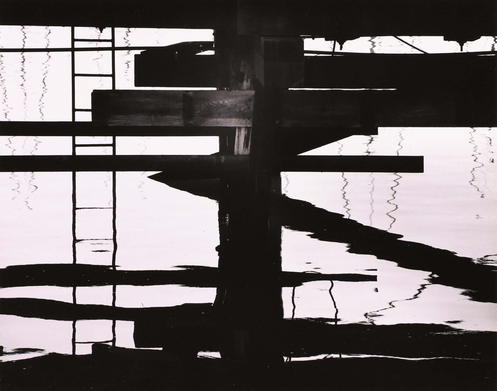 Brett Weston, Pier, Moss Landing, 1974