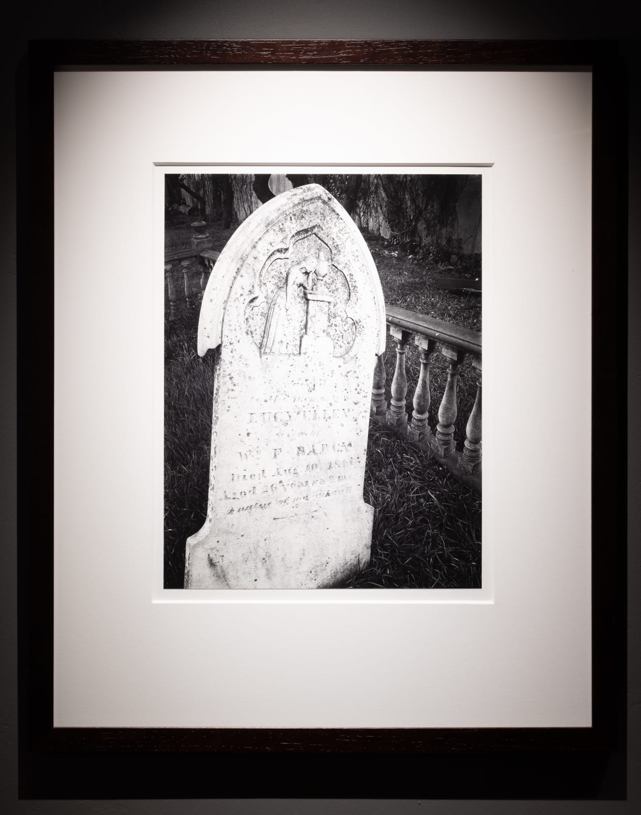 Ansel Adams, White Gravestone, Laurel Hill Cemetery, San Francisco, California, 1933