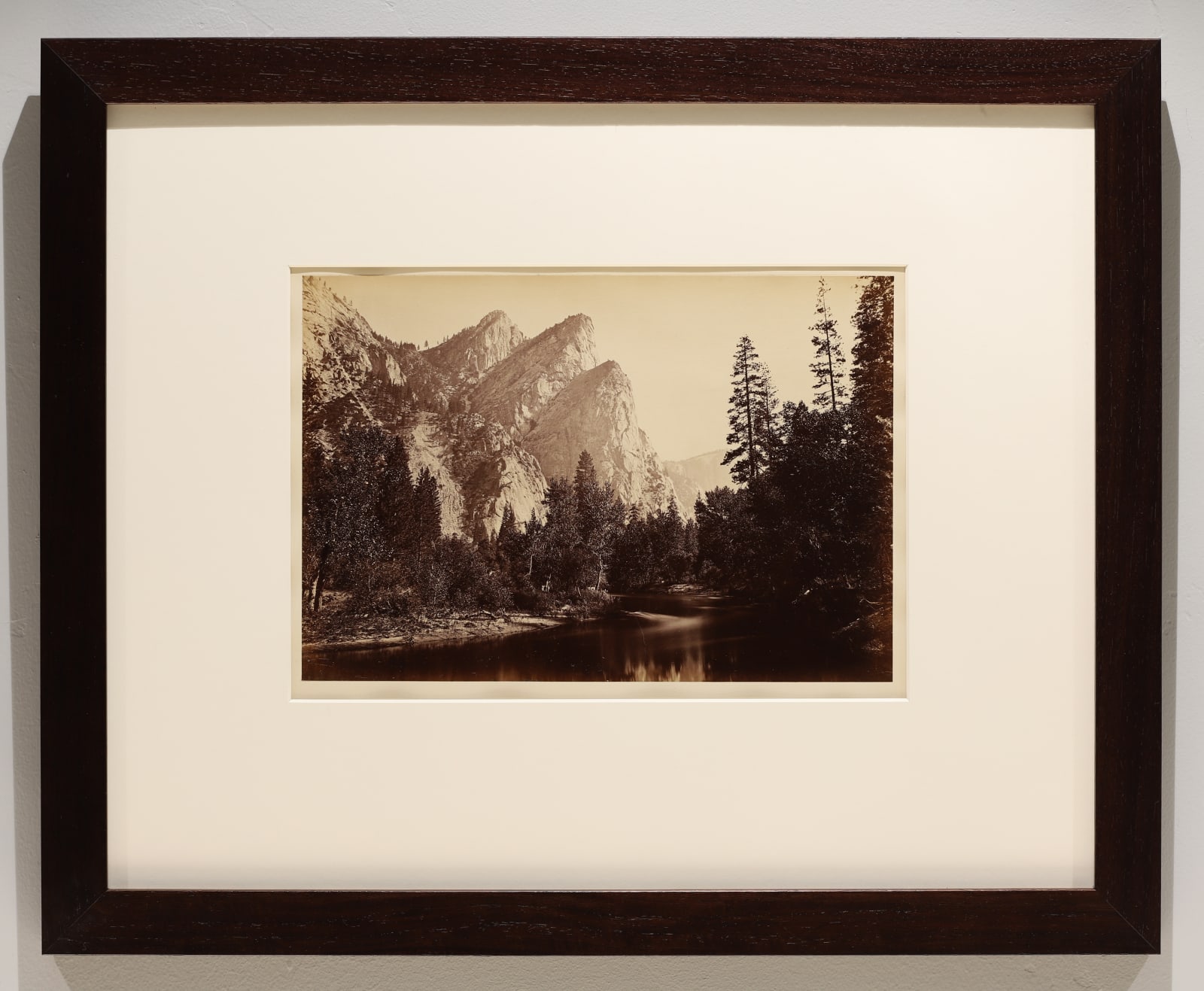 Carleton Watkins, The Three Brothers, Yosemite, 1865-66