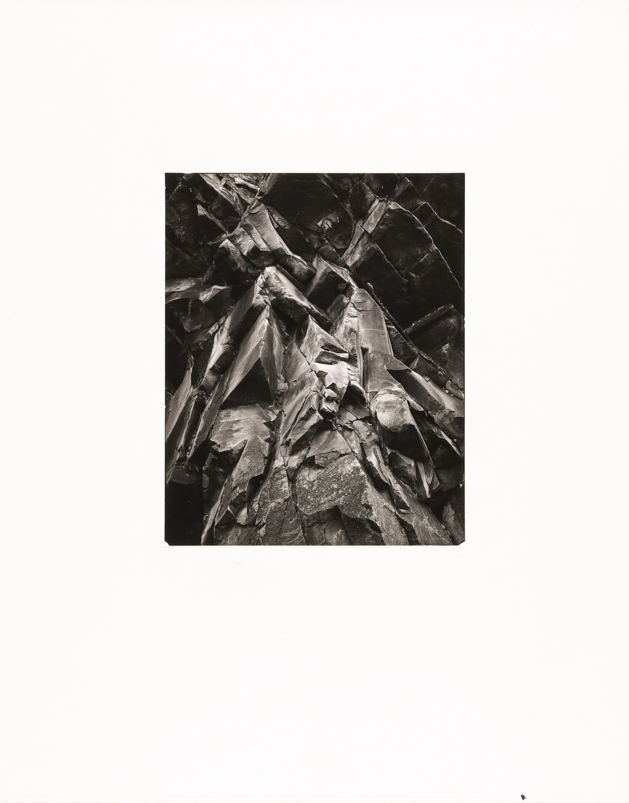 Brett Weston, Cliff, Big Sur, 1976