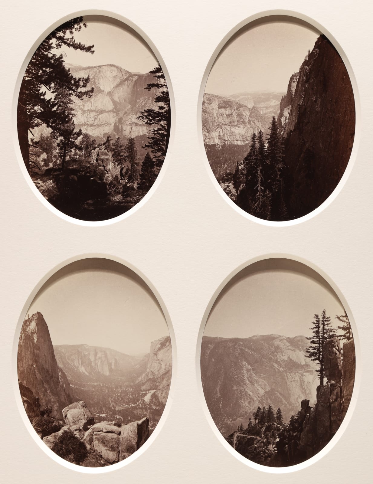 Carleton Watkins, Yosemite Falls from Moran Pt, Yosemite, 1878-81