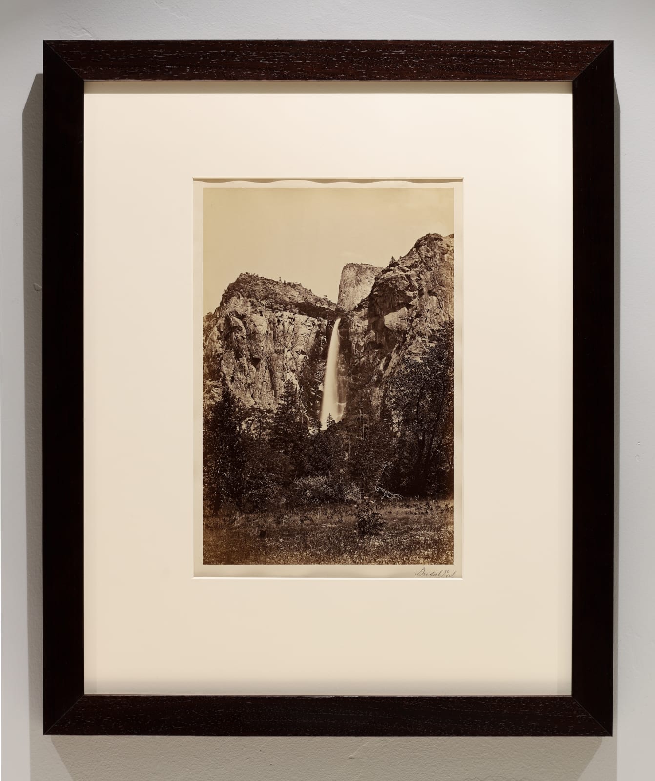 Carleton Watkins, Bridalveil Fall, Yosemite, 1865-66