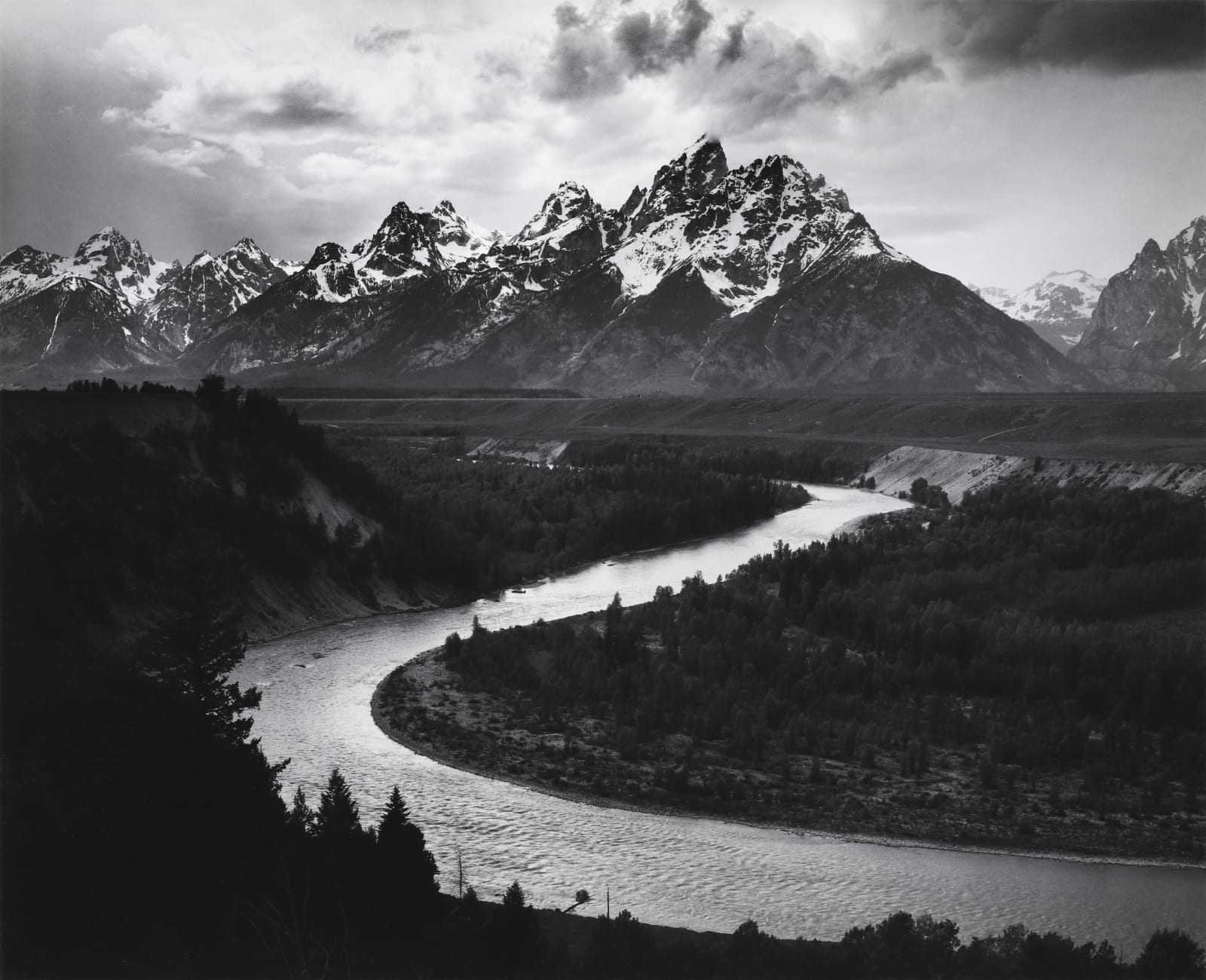 Ansel Adams, The Grand Tetons and Snake River, Grand Teton National Park,  1942 | Seagrave Gallery