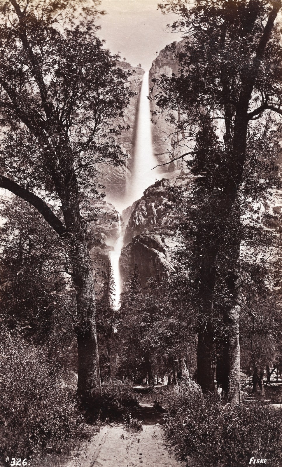 George Fiske, Yosemite Falls from the Road, c. 1880