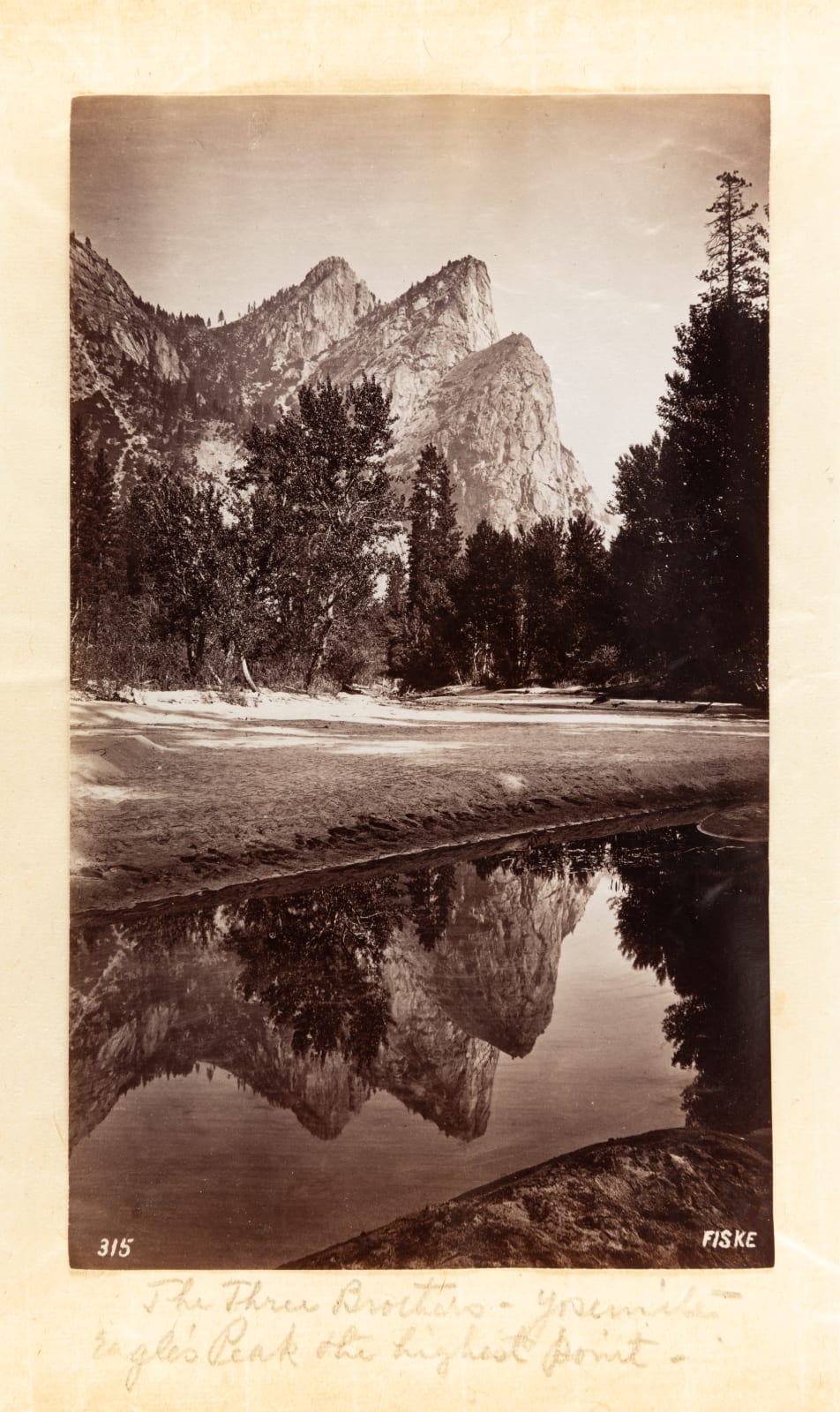 George Fiske, Three Brothers, Yosemite, c. 1880