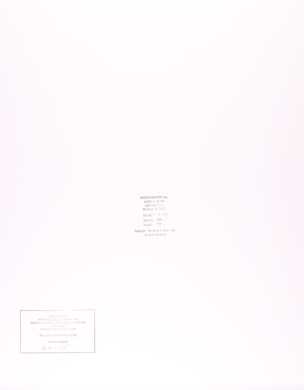 Henry Gilpin, Split Aspens, 1992