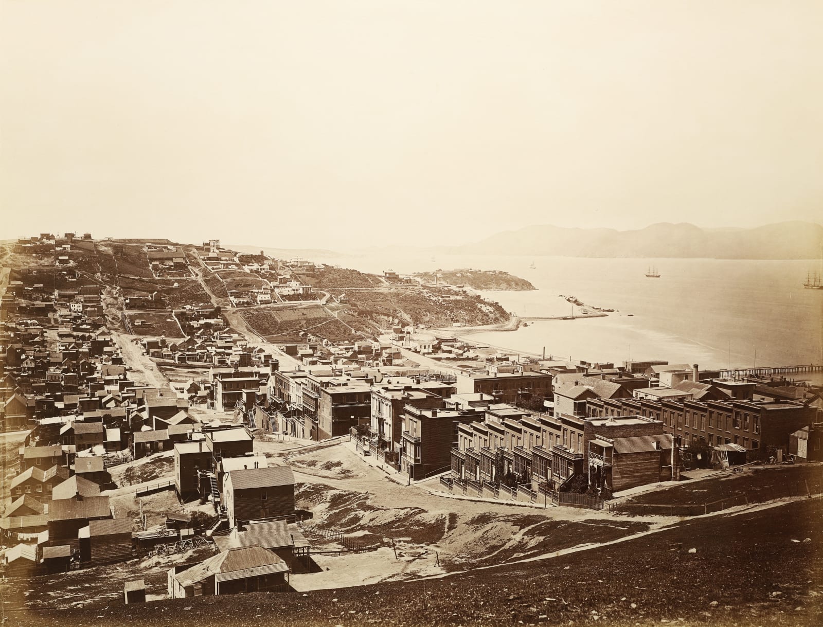 Carleton Watkins, The Golden Gate from Telegraph Hill, San Francisco, 1868