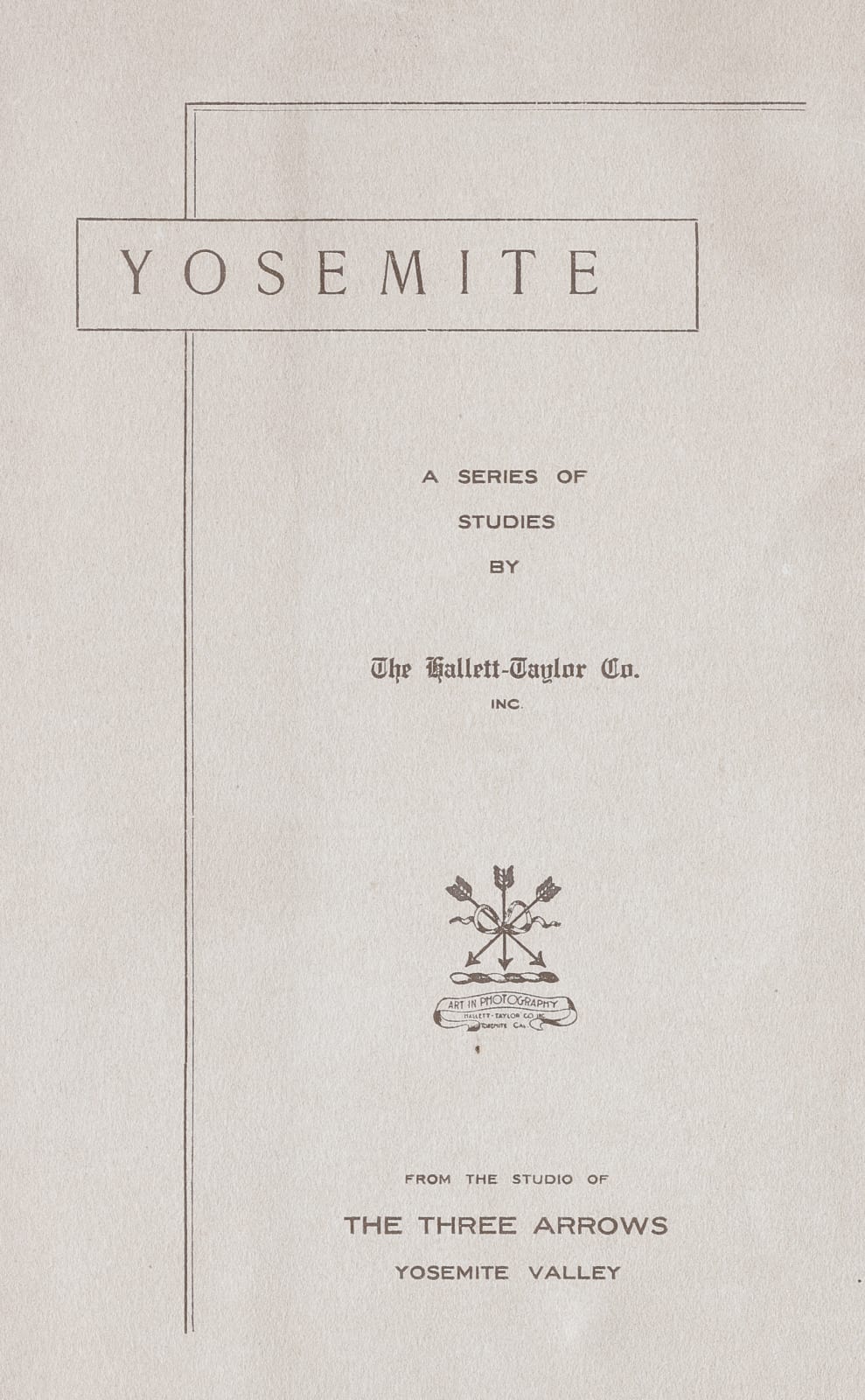Harold A. Taylor, Album of 14 Yosemite Photographs, c. 1902
