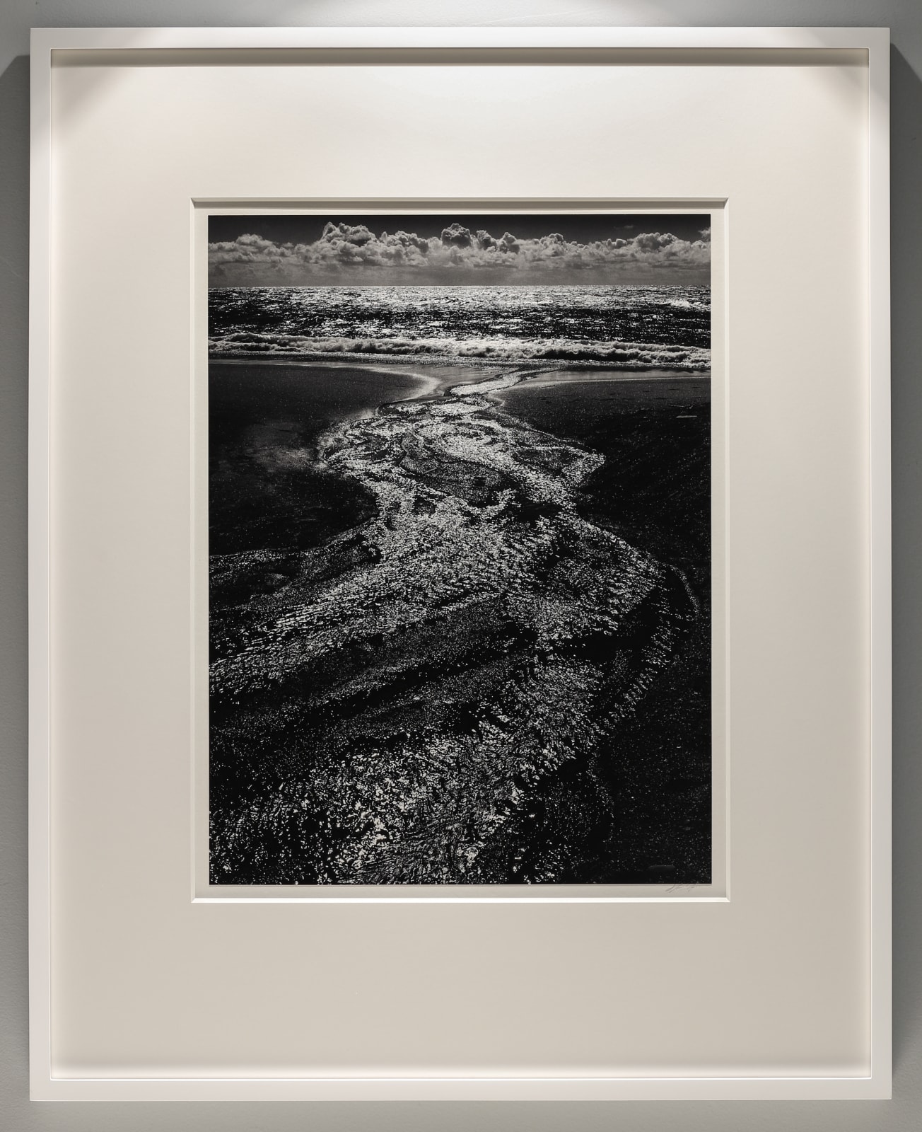 Ansel Adams, Stream, Sea, Clouds, Rodeo Lagoon, CA, 1962