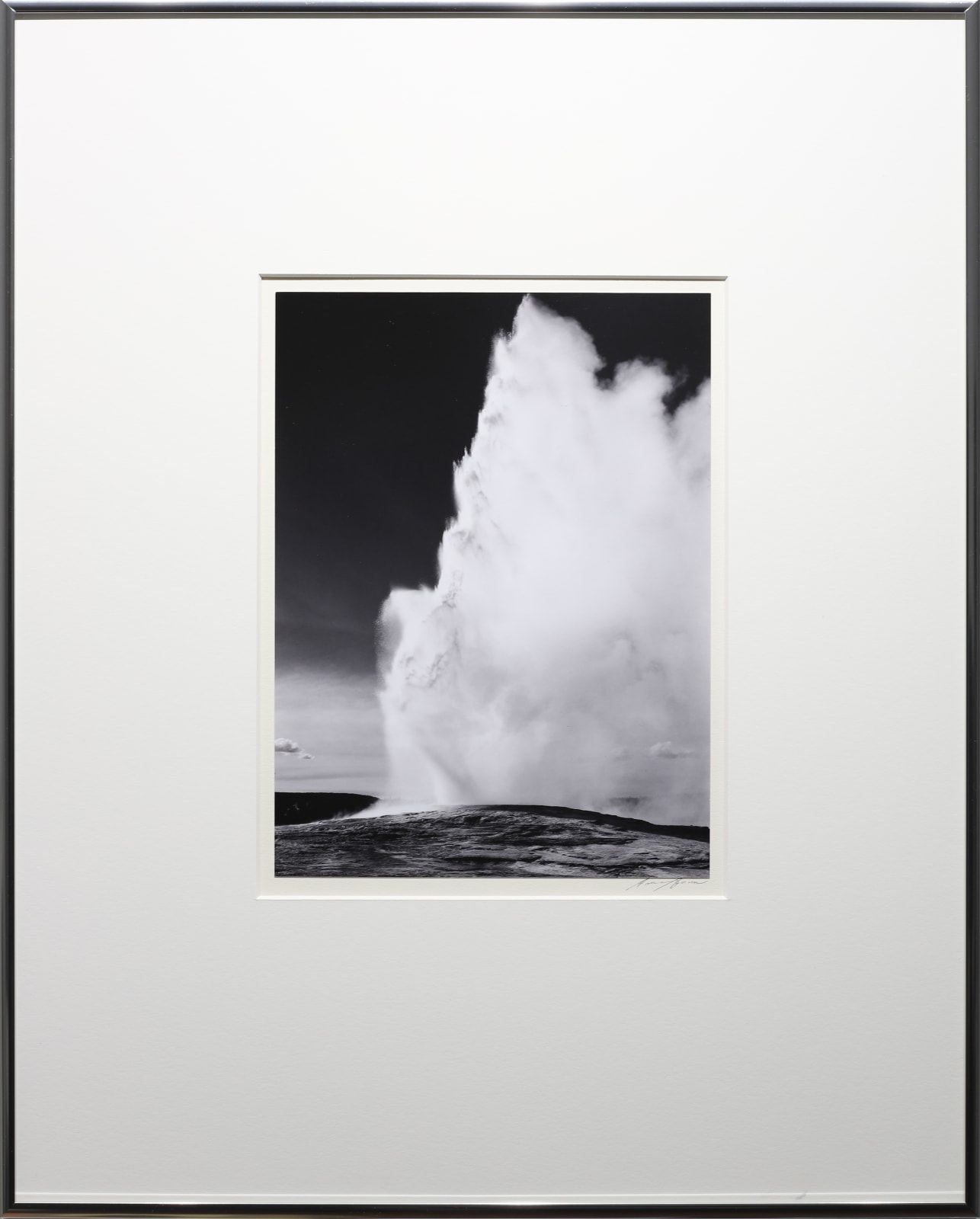 Ansel Adams, Old Faithful Geyser, Yellowstone National Park, 1942