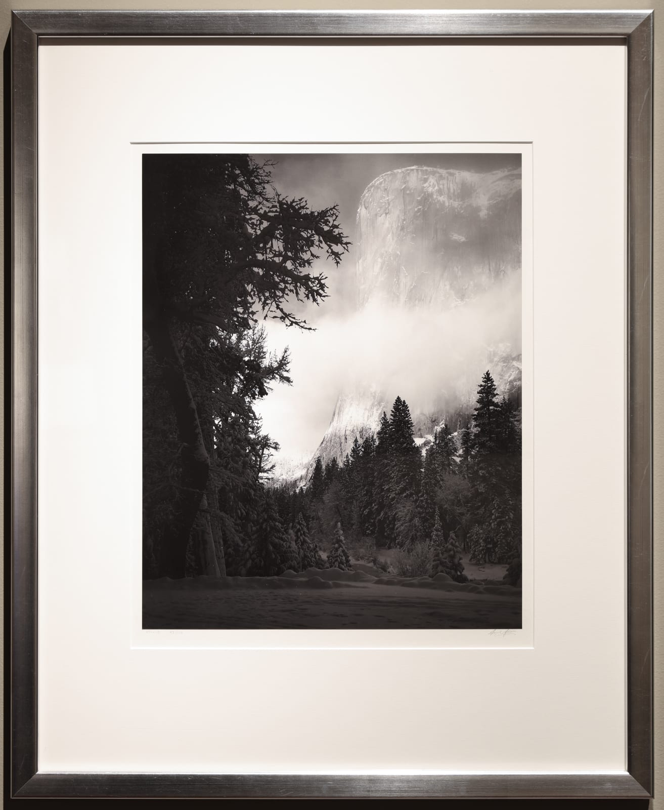 Ansel Adams, El Capitan, Winter, Sunrise, Yosemite, CA, 1968