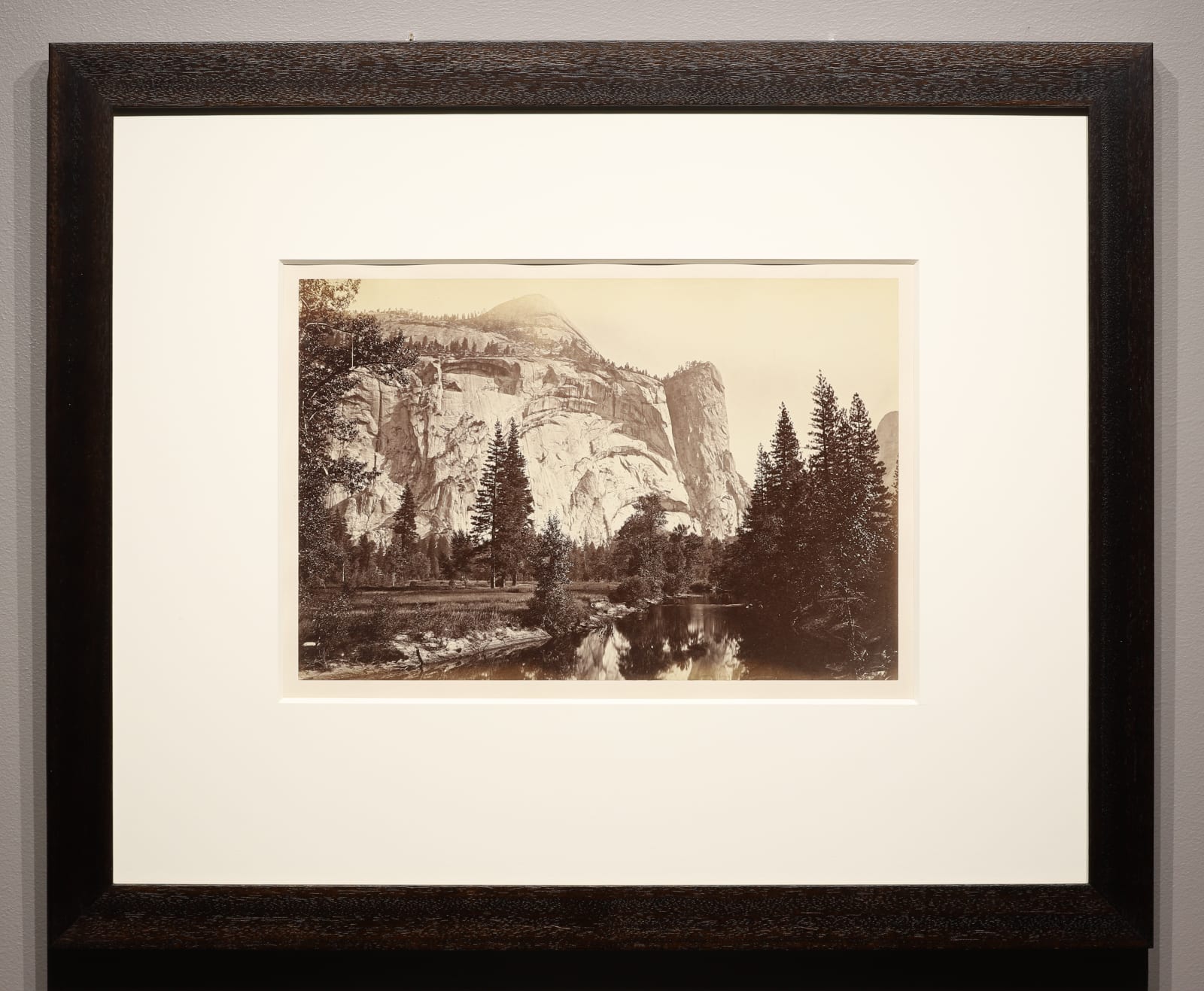 Carleton Watkins, North Dome, Washington Column, Yosemite, 1865-66
