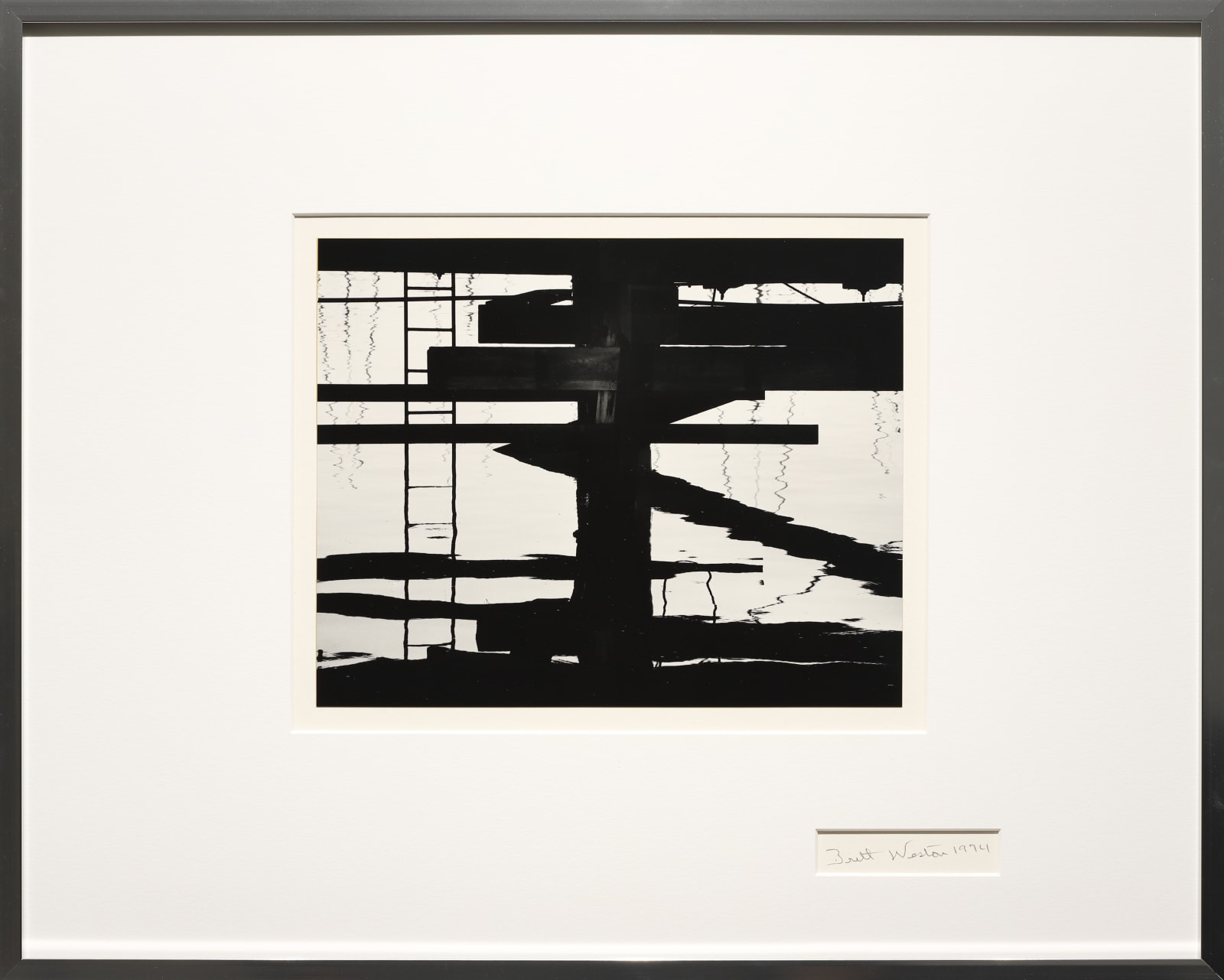 Brett Weston, Pier, Moss Landing, 1974