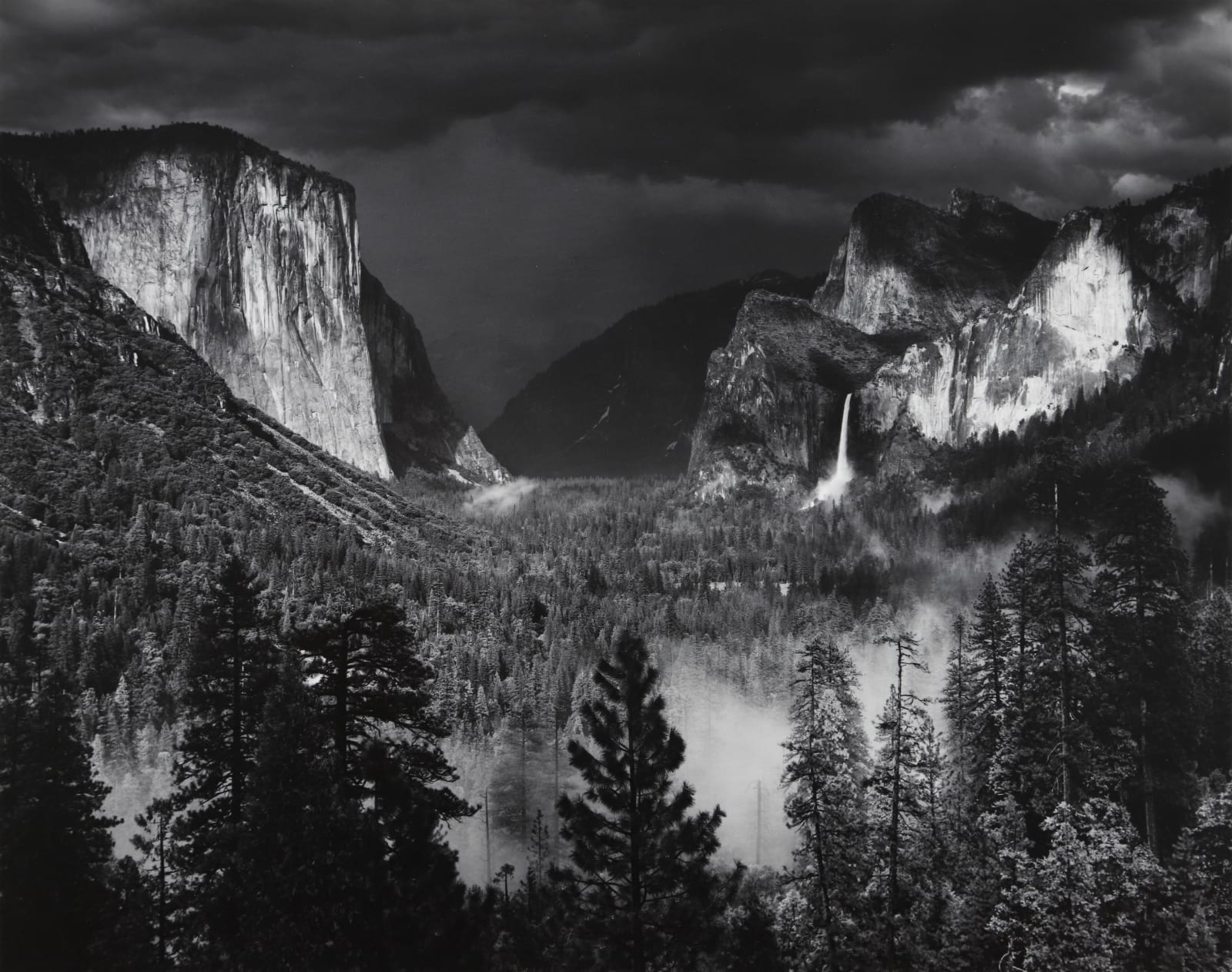 Ansel Adams Thunderstorm Yosemite Valley Ca C 1940 Seagrave
