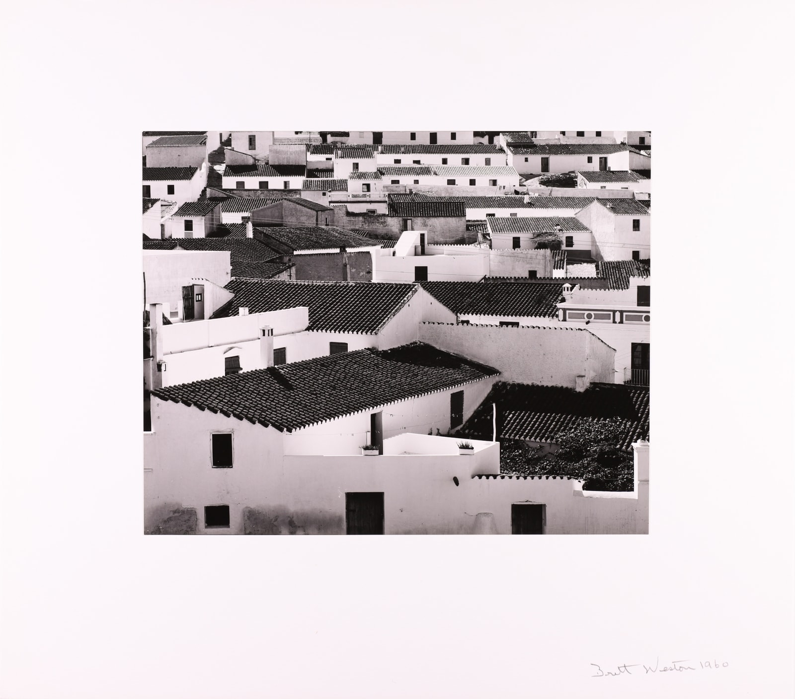 Brett Weston, Rooftops, Spain, 1960