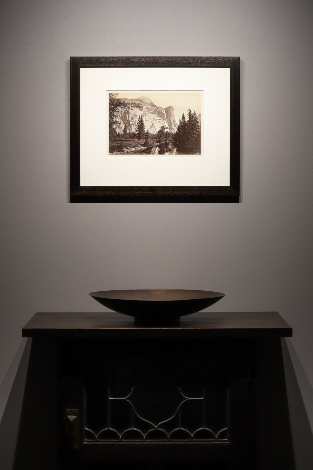 Carleton Watkins, North Dome, Washington Column, Yosemite, 1865-66