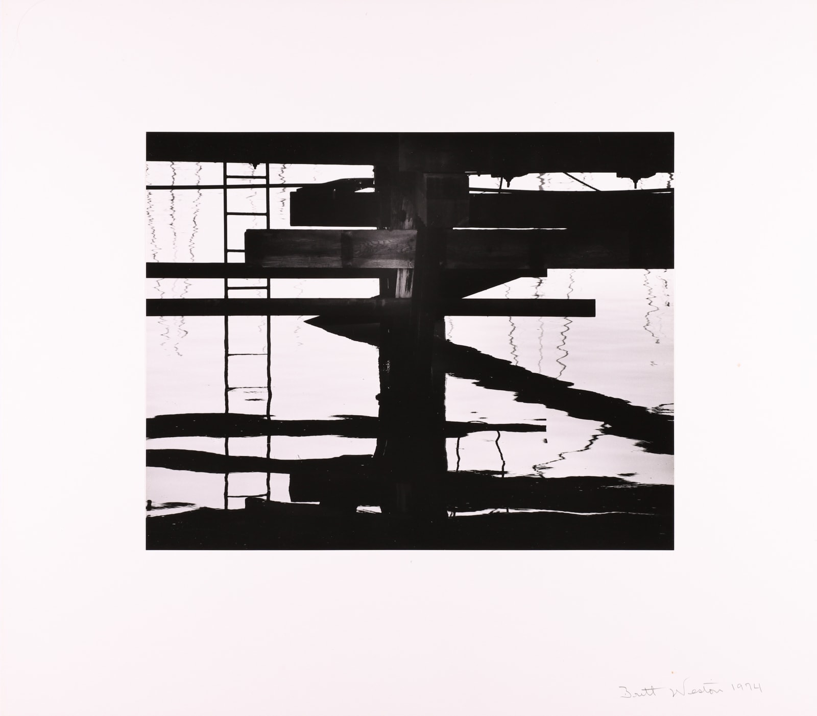 Brett Weston, Pier, Moss Landing, 1974