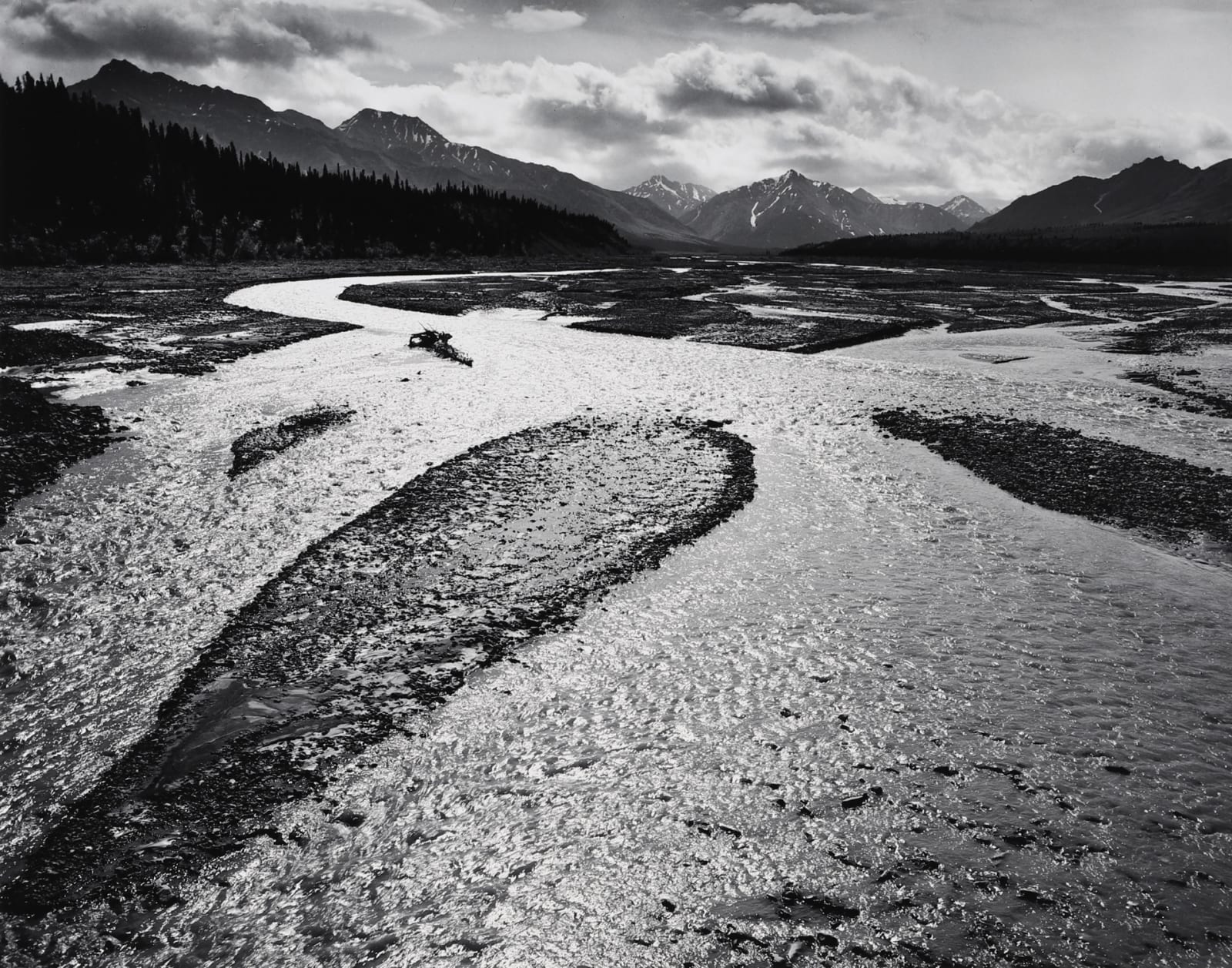 Ansel Adams, Teklanika River, Mount McKinley NP, AK, 1947