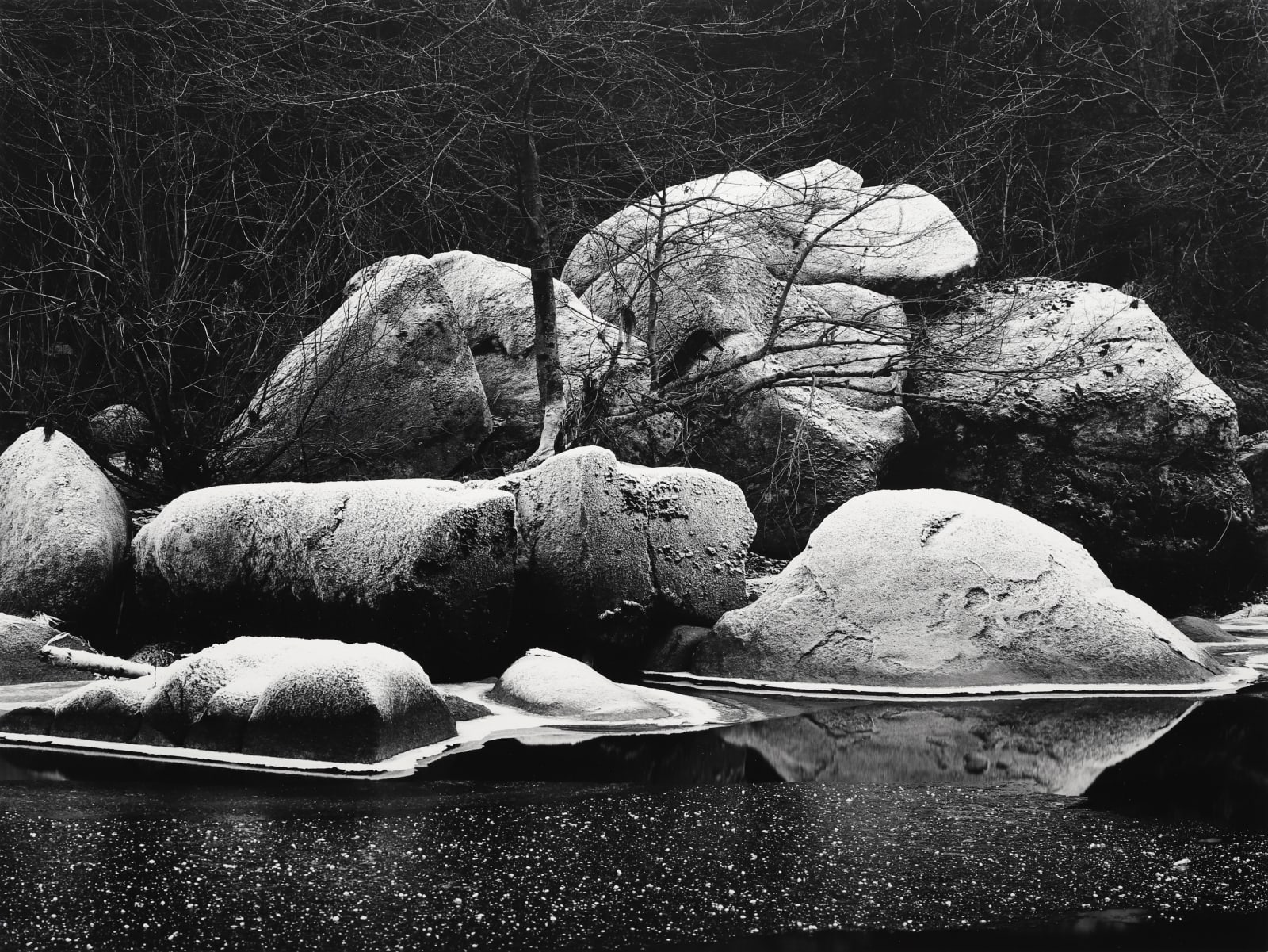 John Sexton, Frost Covered Boulders, Yosemite, CA, 1980