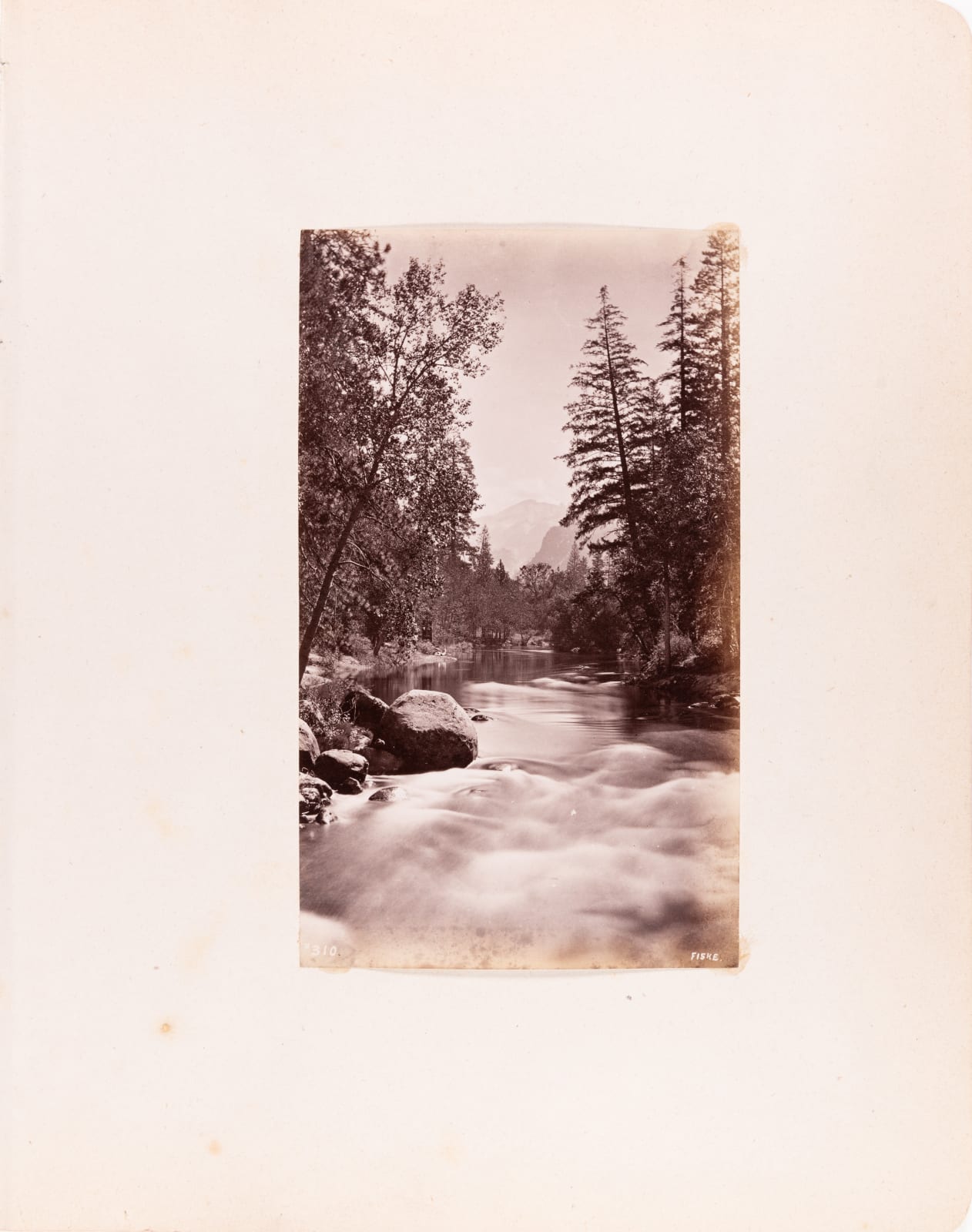 George Fiske, Merced River View from El Capitan Bridge, c. 1880