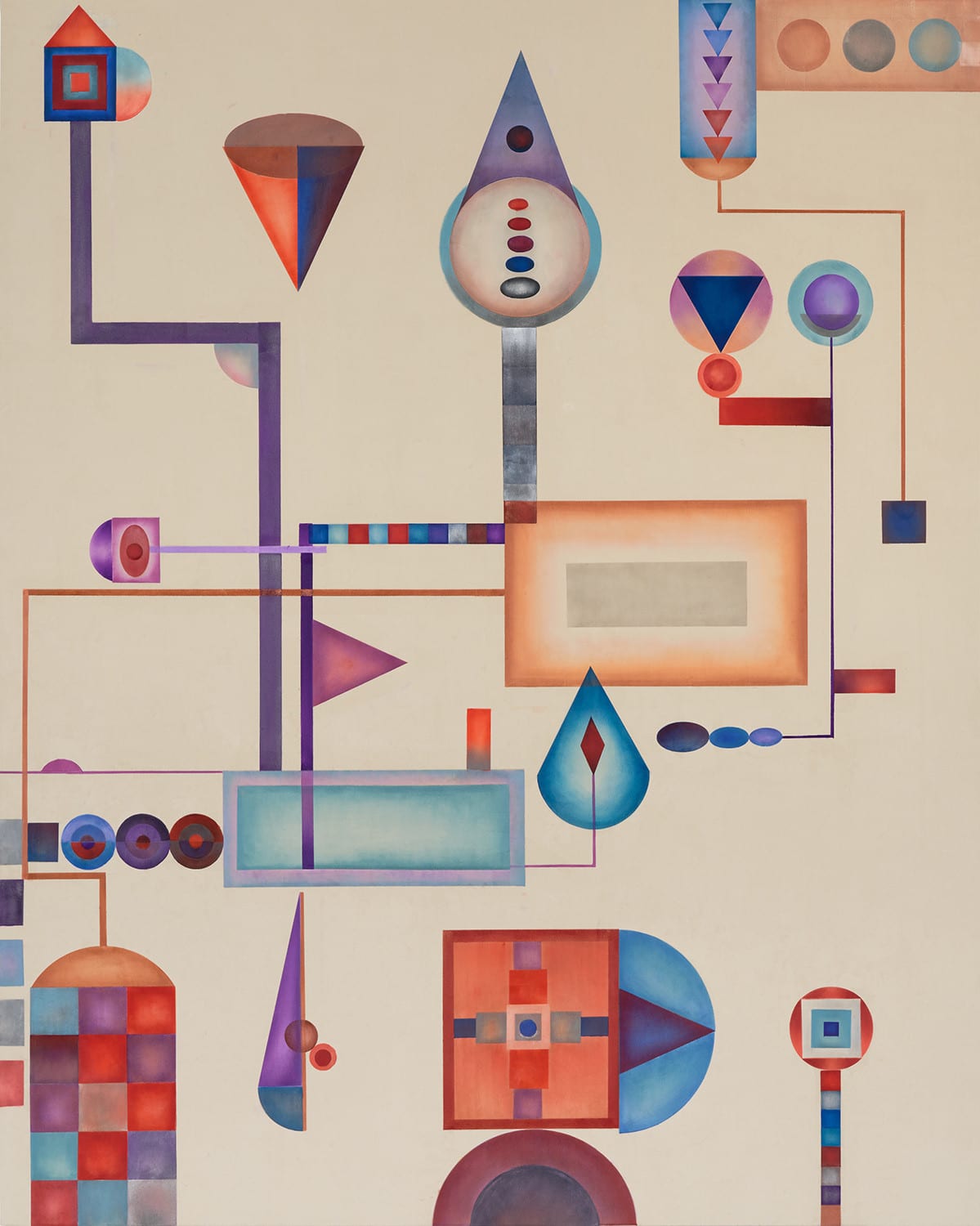 Hilma's Ghost, Automatic Theorem Painting #3, 2022