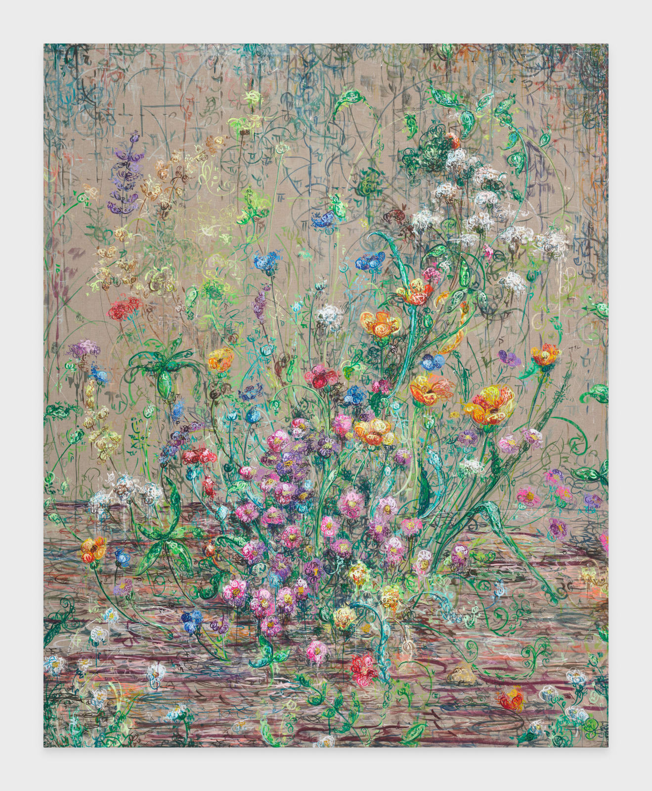 Kysa Johnson, Ghosts in Common – 1348/2022 (Fill Your Empty Sun With Flowers) – Subatomic Decay Patterns and Wildflowers 2, 2023