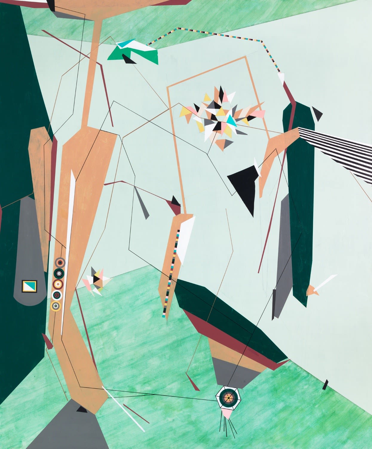 Dannielle Tegeder, Spring Diagram: All the Green We Cannot See, 2019