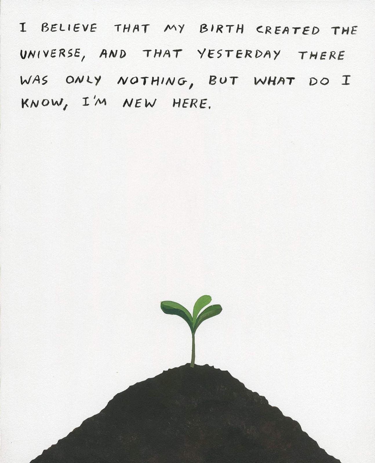 Michael Dumontier & Neil Farber, I believe that my birth created the universe, and that yesterday there was only nothing, but what do I know, I'm new here., 2024