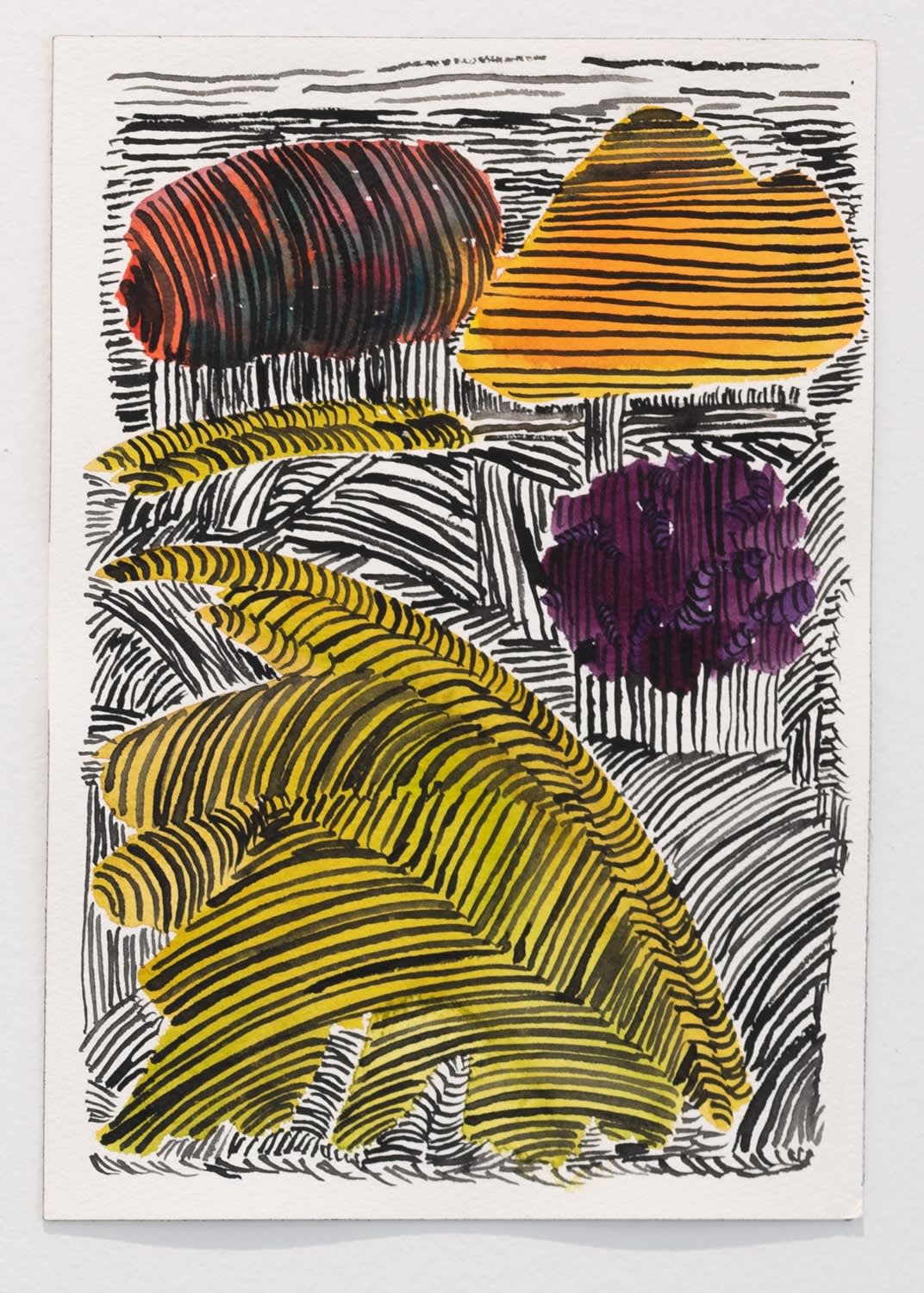 Leslie Baum, Plein air watercolor 23, 2018-2021