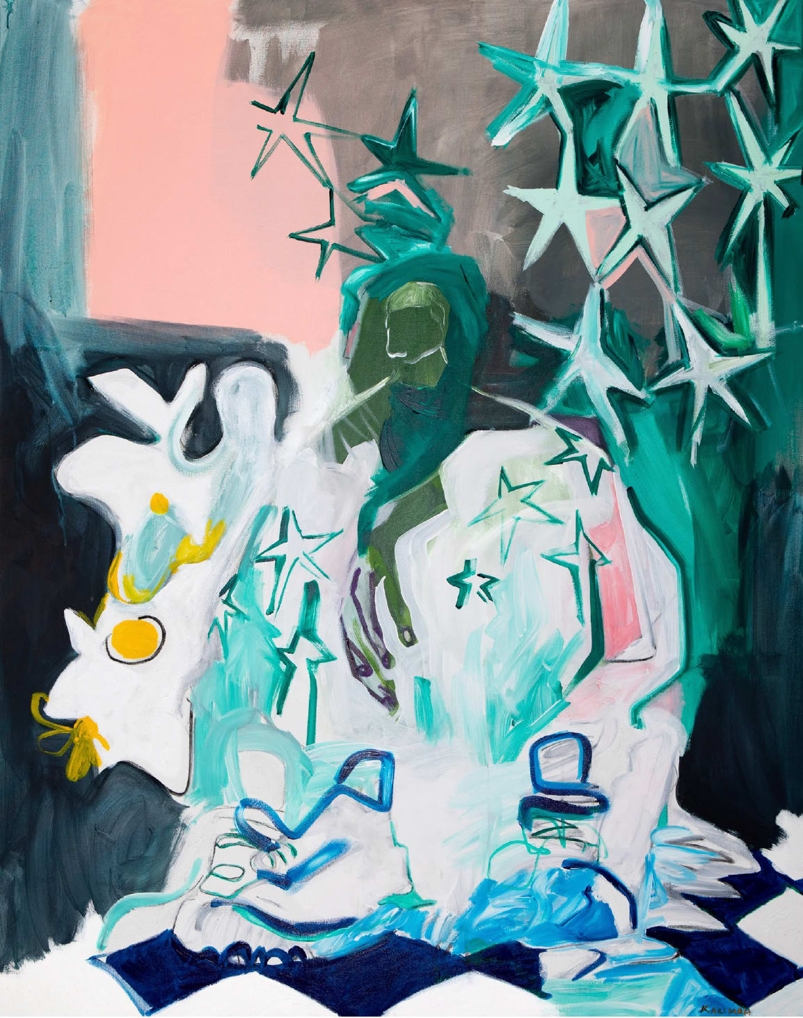 Karimah Hassan, Blue Boy On The Dancefloor, 2022