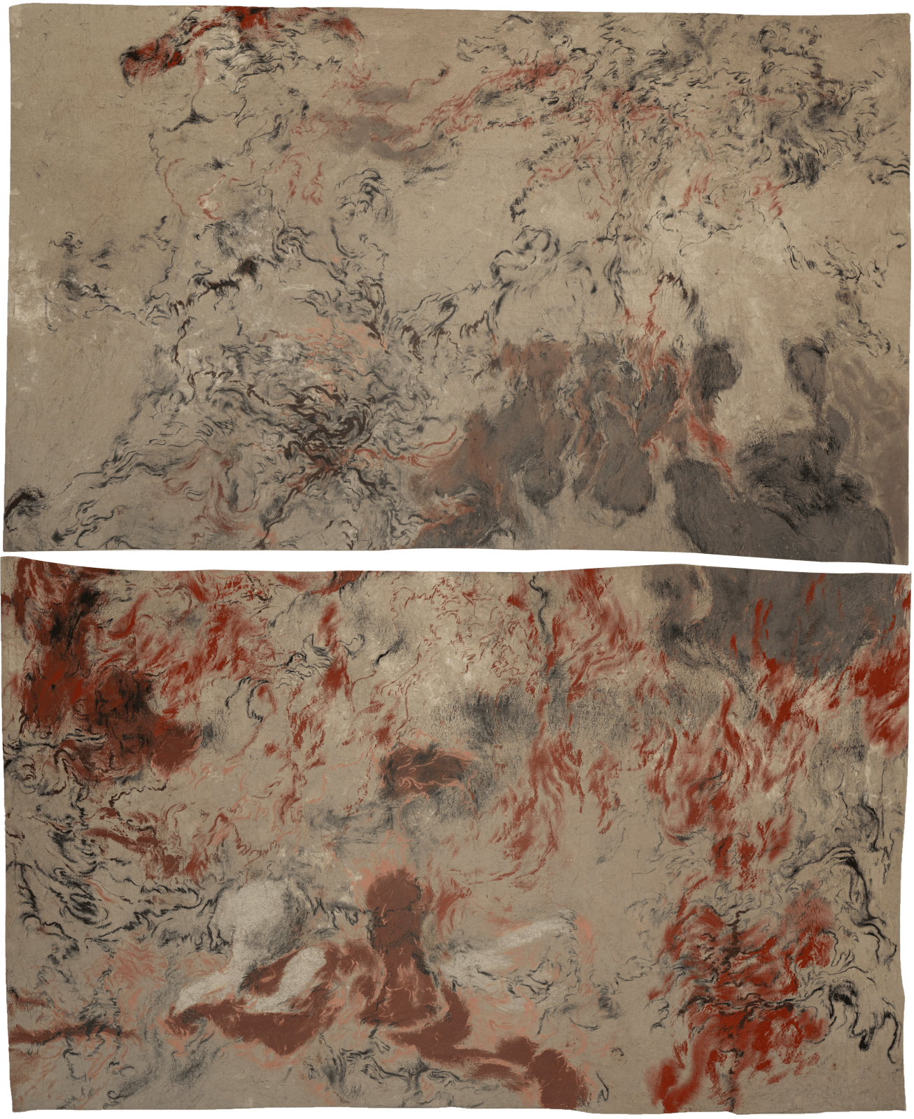 Monia Ben Hamouda, Blindness, Blossom and Desertification (diptych VI), 2025