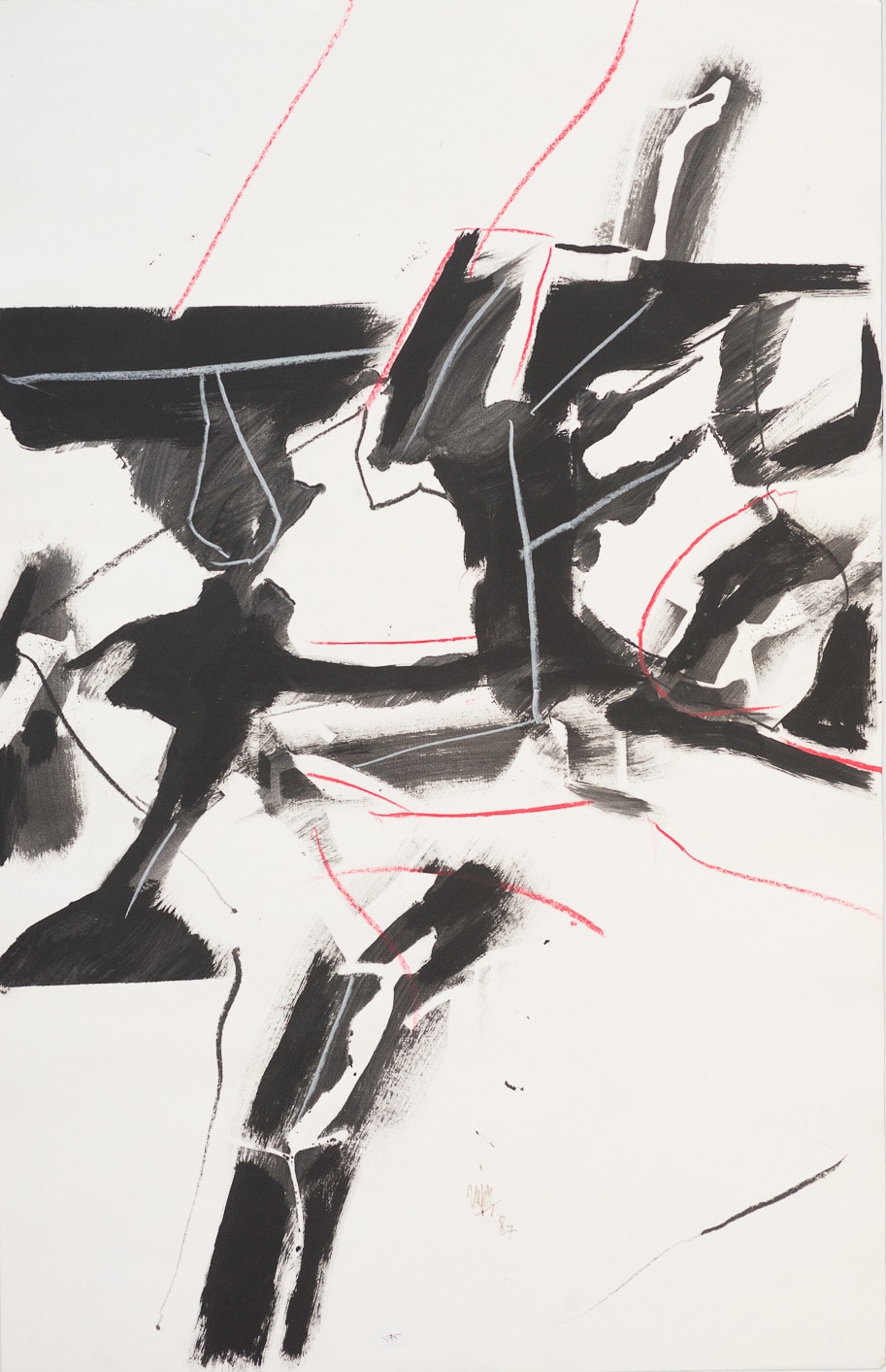 Rafik El Kamel, Untitled Ink 8, 1987