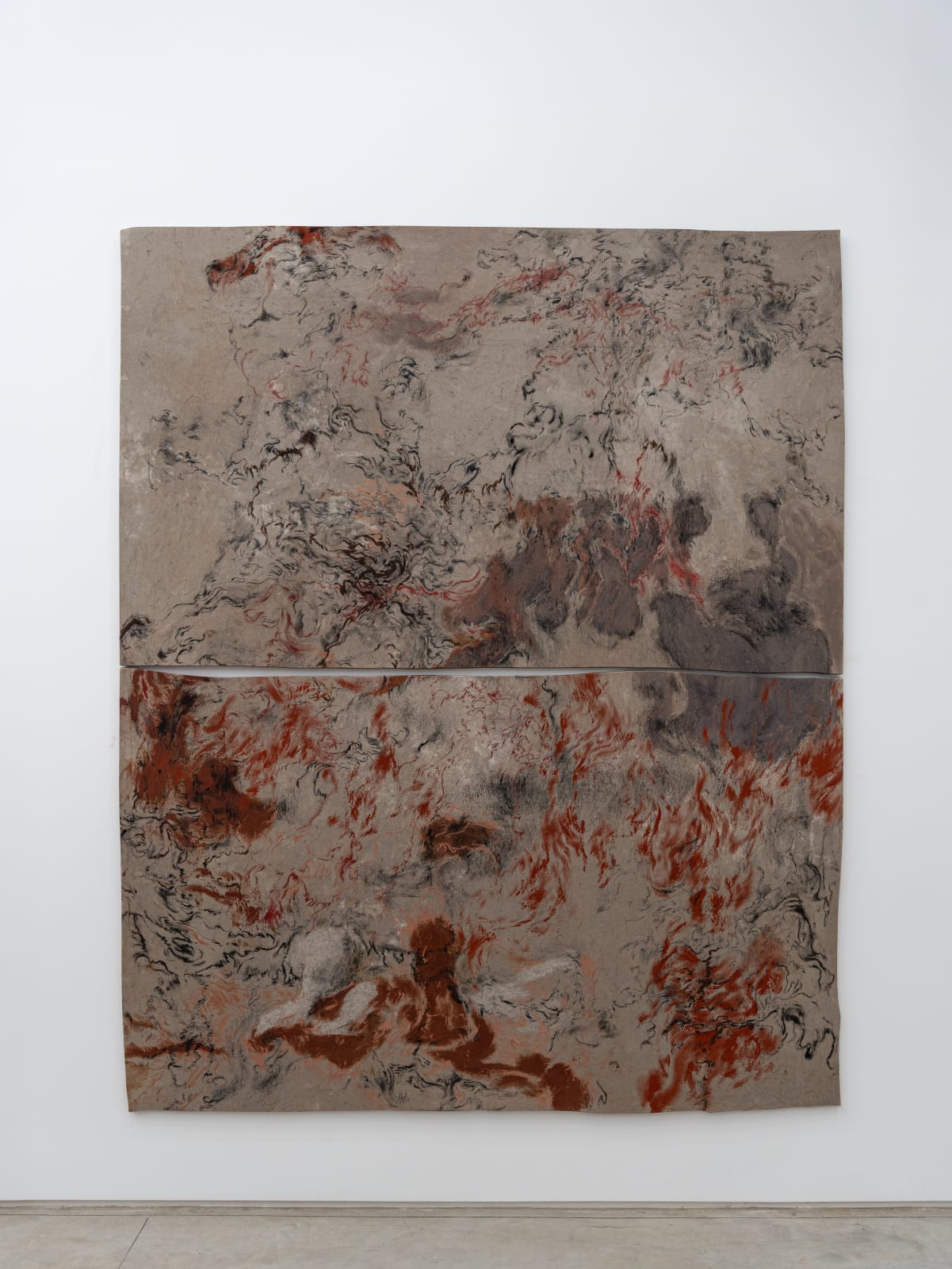 Monia Ben Hamouda, Blindness, Blossom and Desertification (diptych VI), 2025
