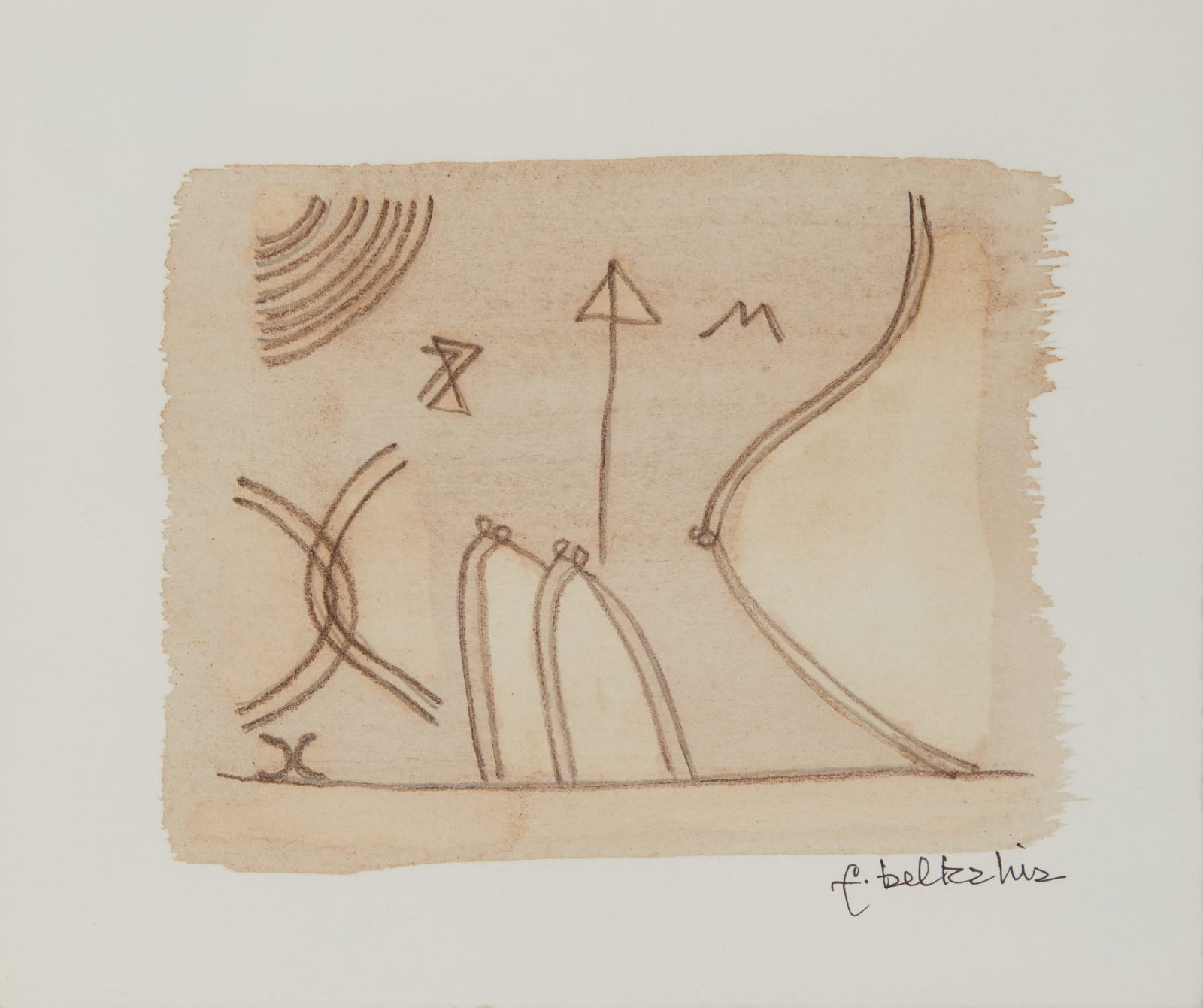 Farid Belkahia, Untitled, Circa 1980