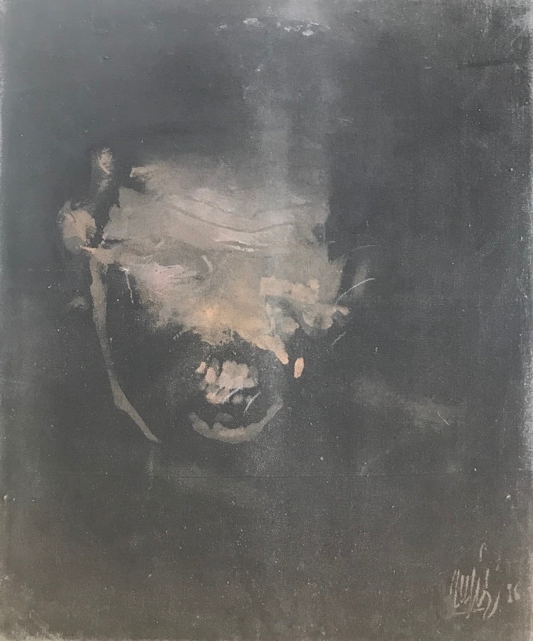 Rafik El Kamel, Auto-portrait XXII, 1986