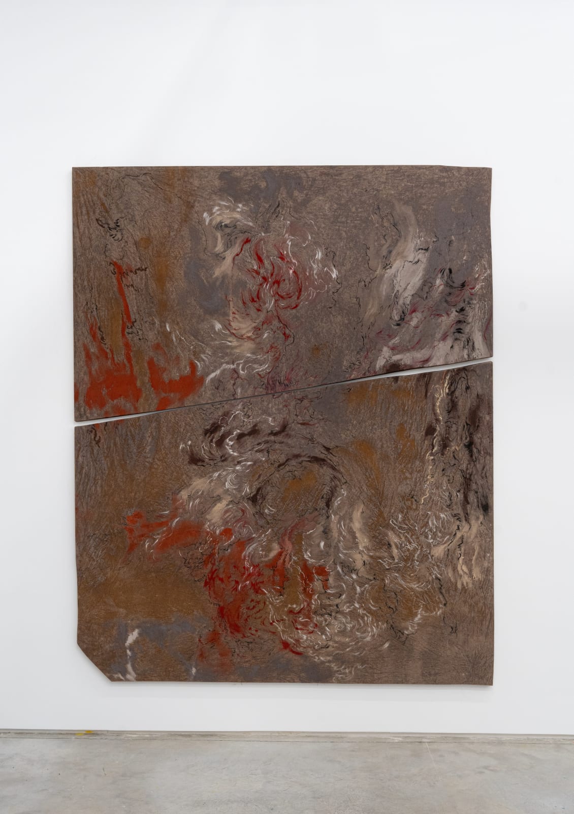 Monia Ben Hamouda, Blindness, Blossom and Desertification (diptych II), 2025