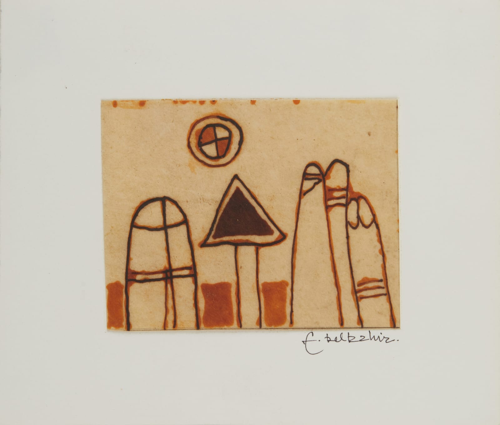 Farid Belkahia, Untitled, Circa 1980