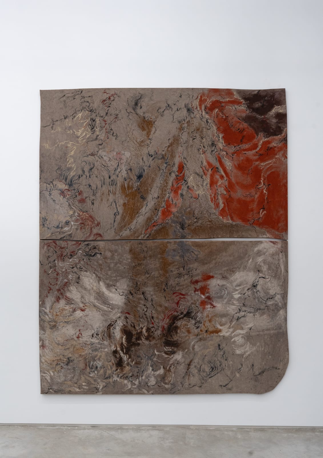 Monia Ben Hamouda, Blindness, Blossom and Desertification (diptych I), 2025