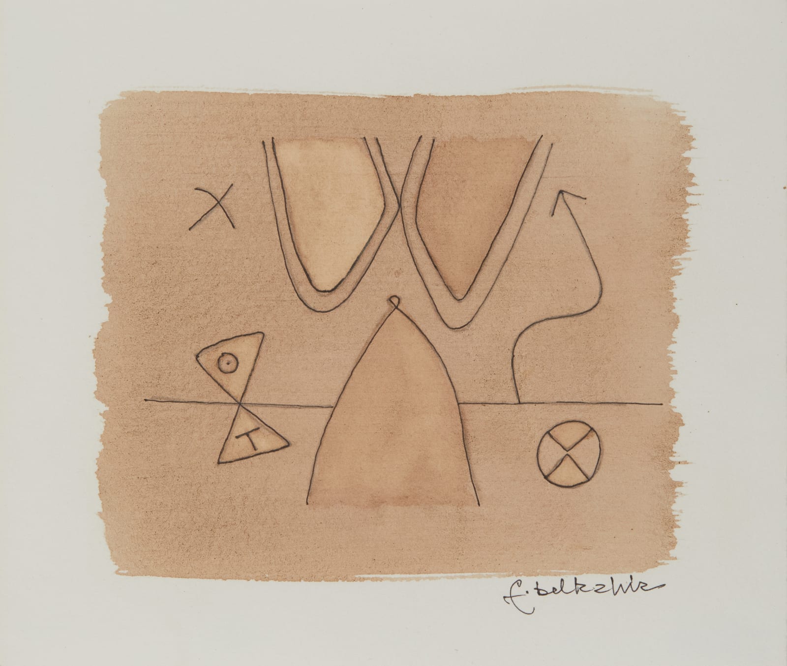 Farid Belkahia, Untitled, Circa 1980