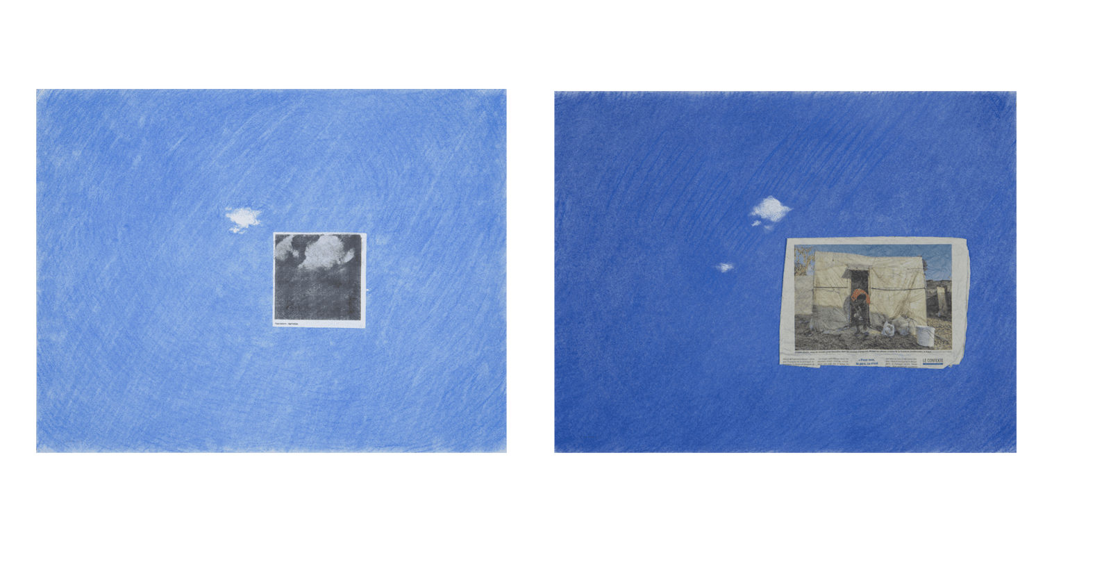 Massinissa Selmani, Above the clouds (diptych), 2022