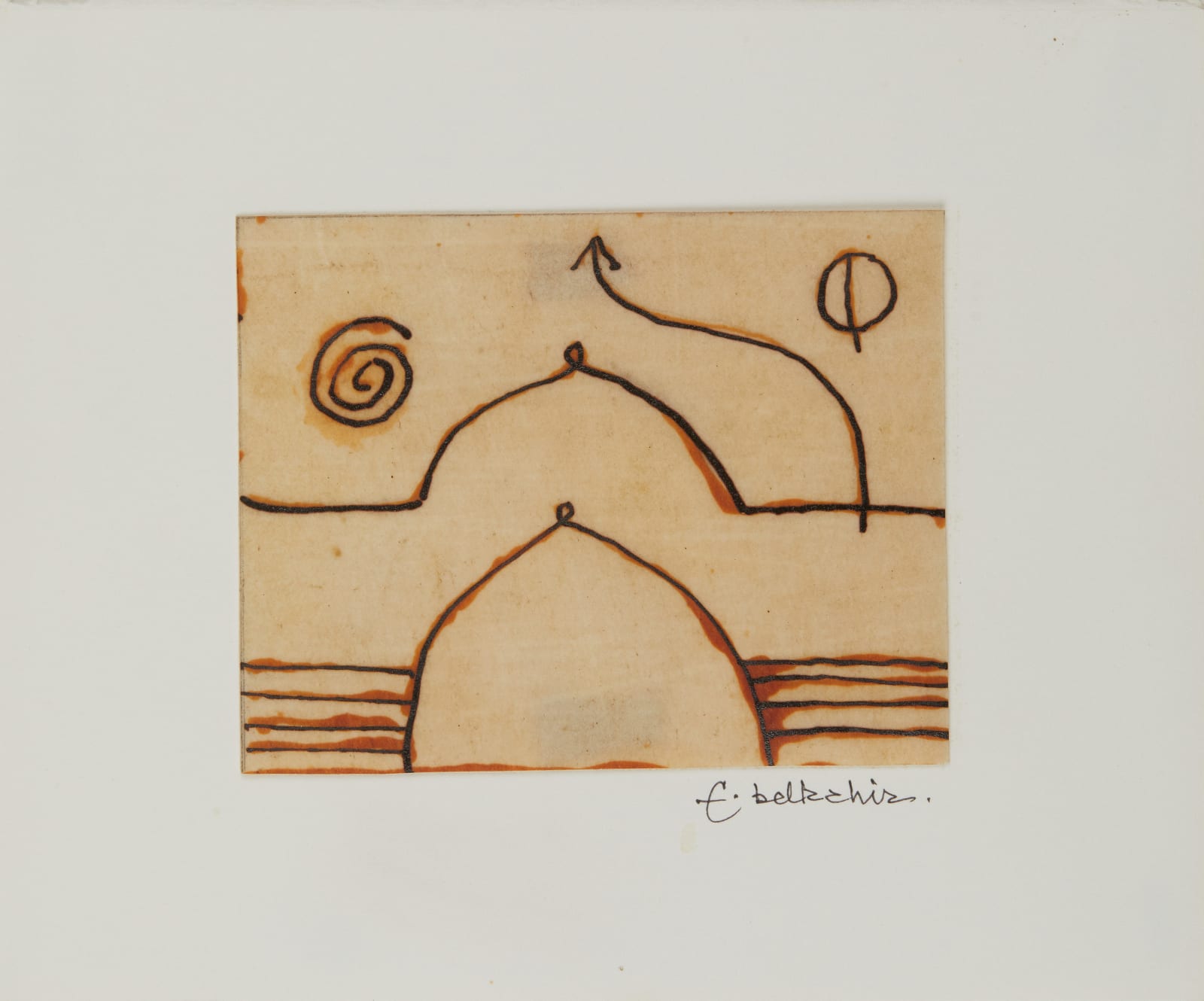 Farid Belkahia, Untitled, Circa 1980