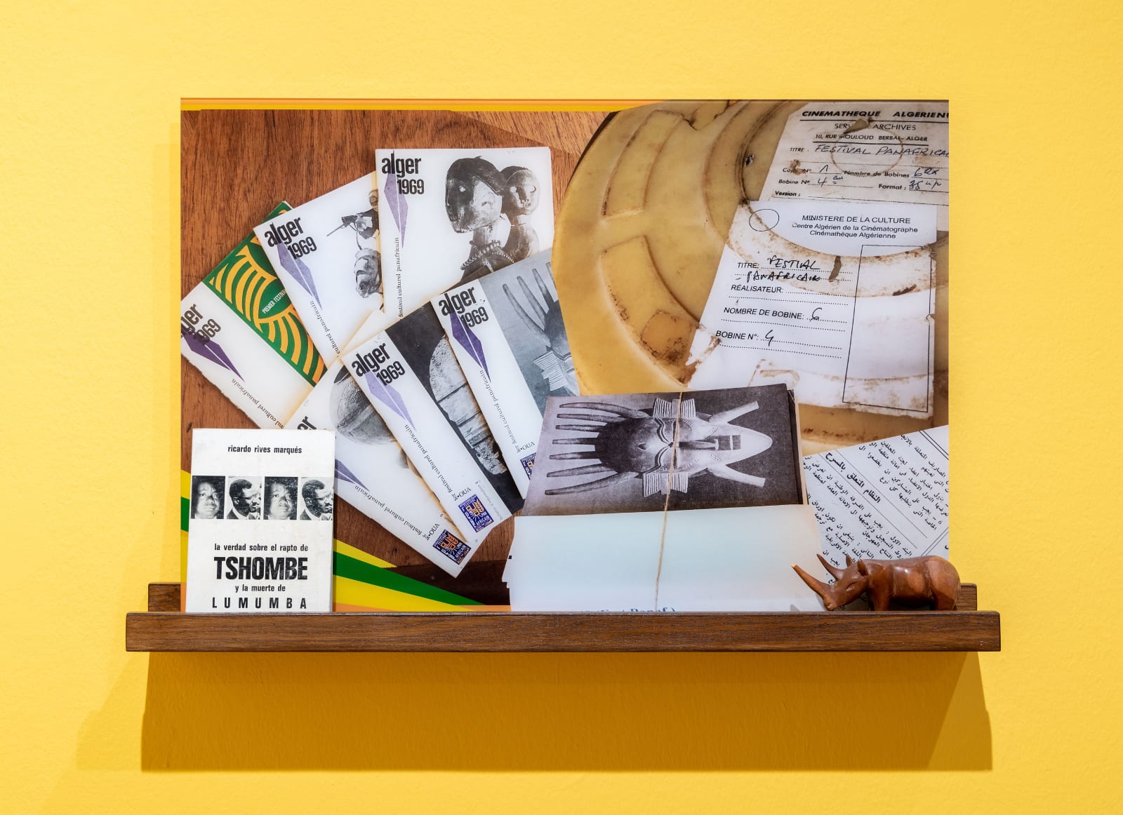 Zineb Sedira, Brochures festival Panaf (from the series For a Brief Moment the World Was on Fire...), 2019